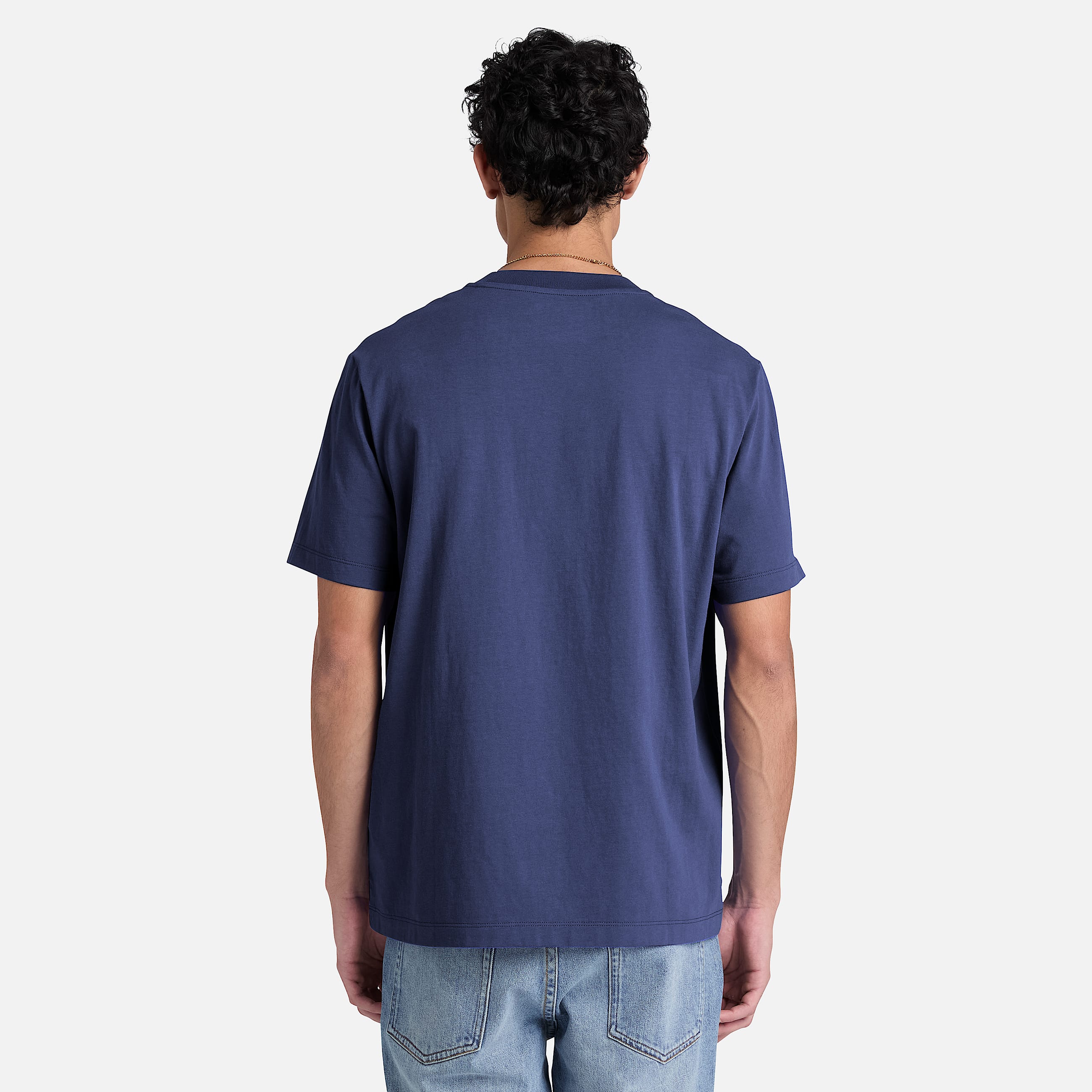 KurzarmTShirt mit Silikonaufnher fr Herren in Dunkelblau TBL Blau ALT8