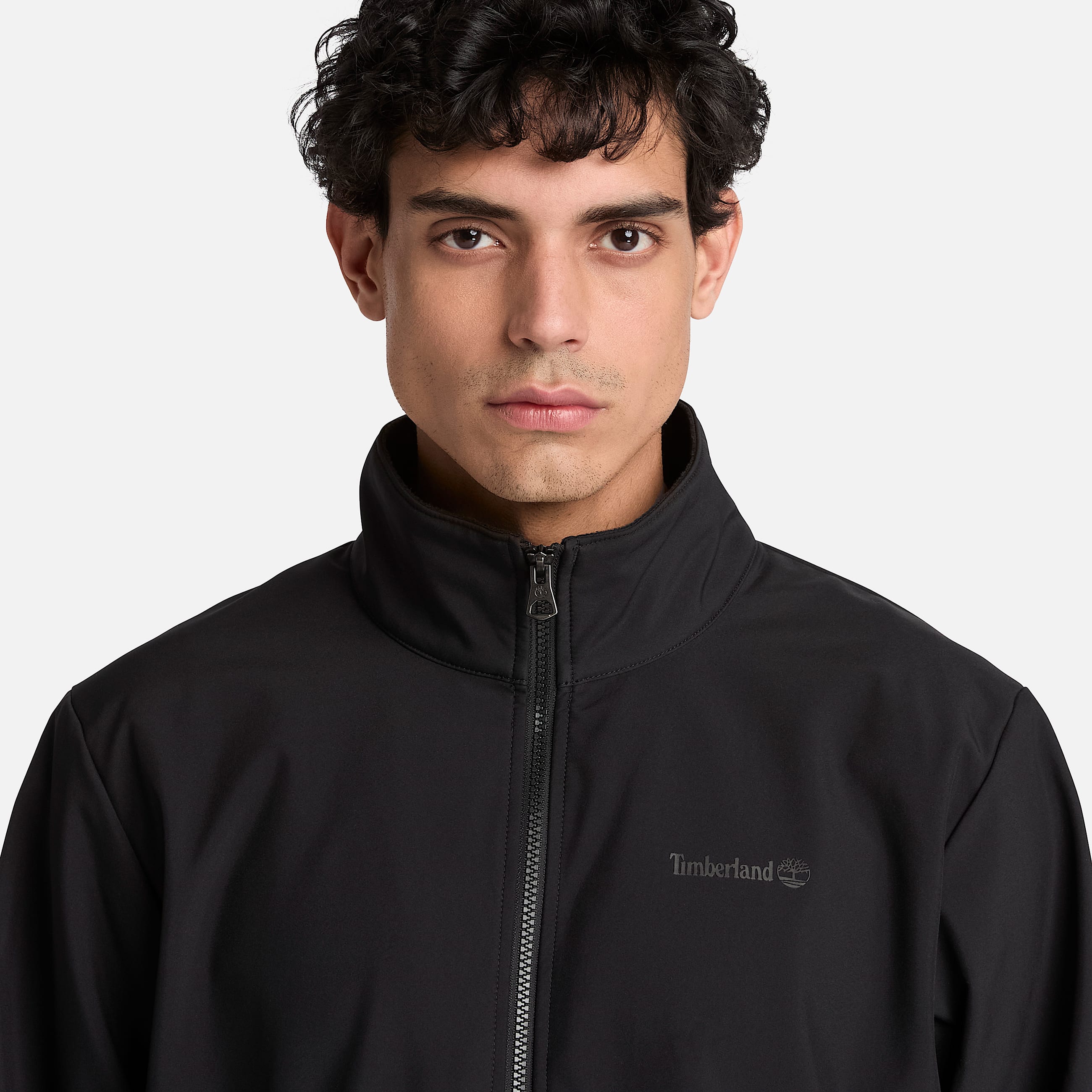 Veste coupevent softshell zippe pour homme en noir TBL noir ALT3