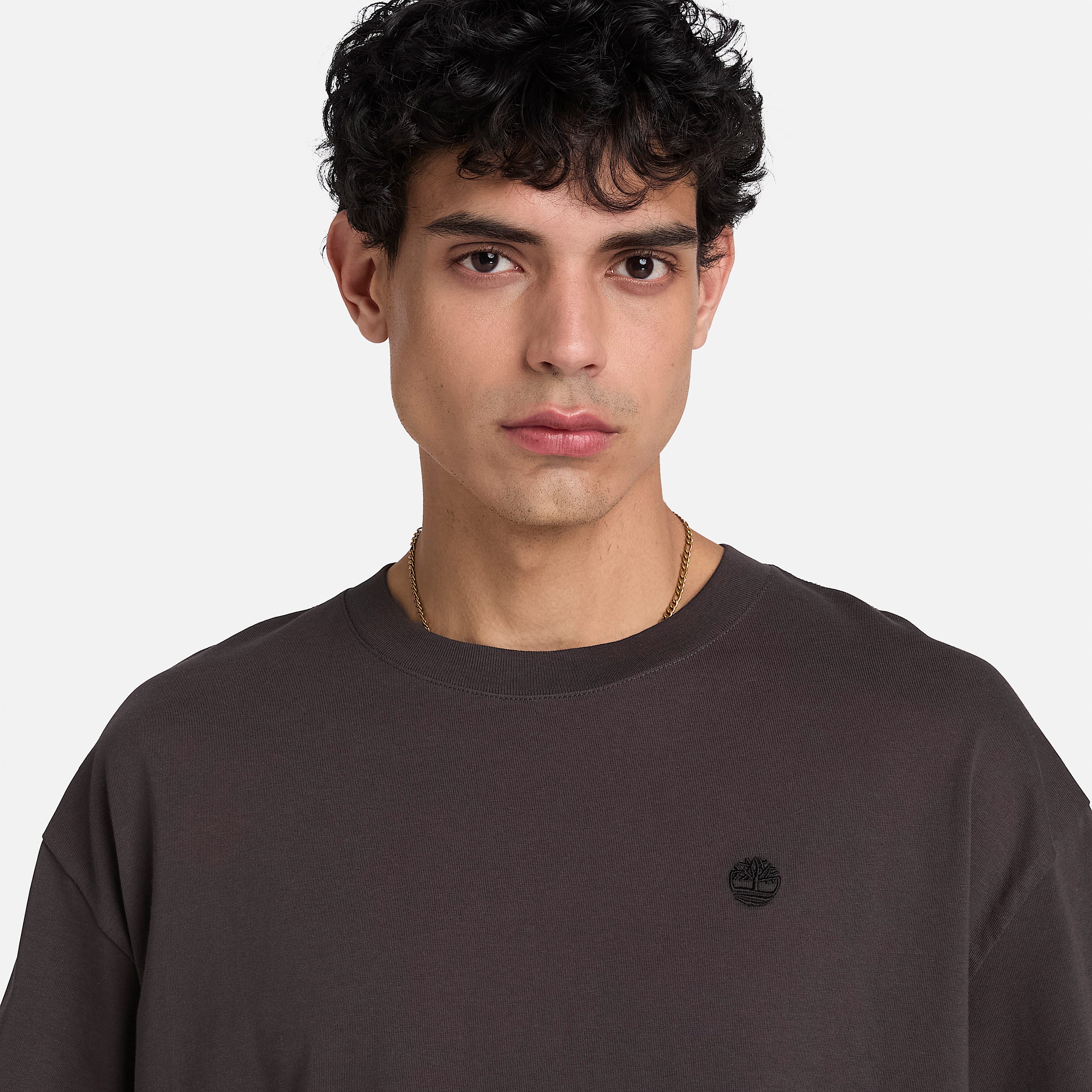 Dunstan River Relaxed ShortSleeve TShirt for Men in Black TBL Black ALT3