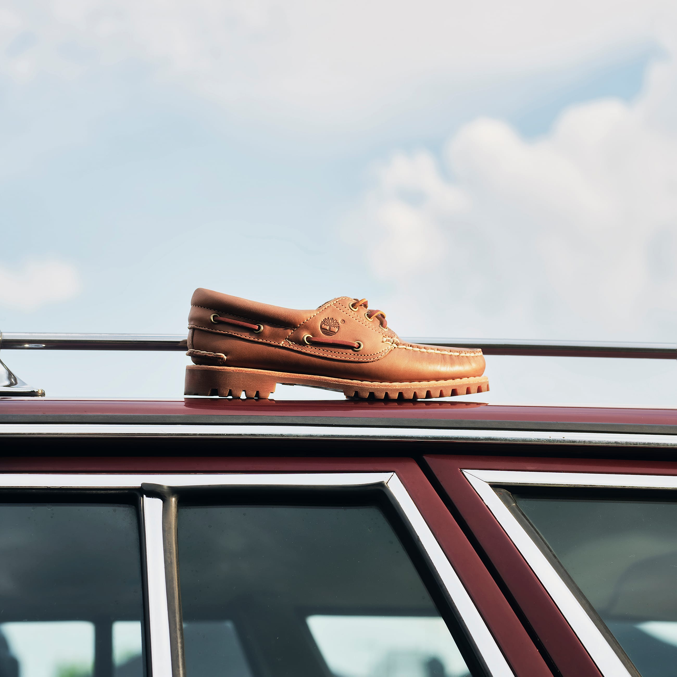 Nuticos de 3 ojales cosidos a mano Timberland Authentic para hombre en marrn TBL marrn MKTG2
