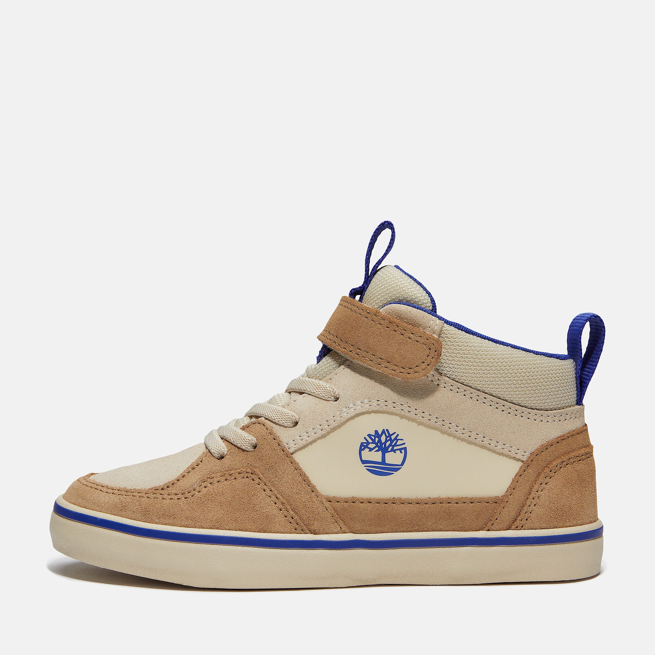 Mellemhj Stone Jump sko med burrebndslukning til unge i beige TBL Beige ALT8