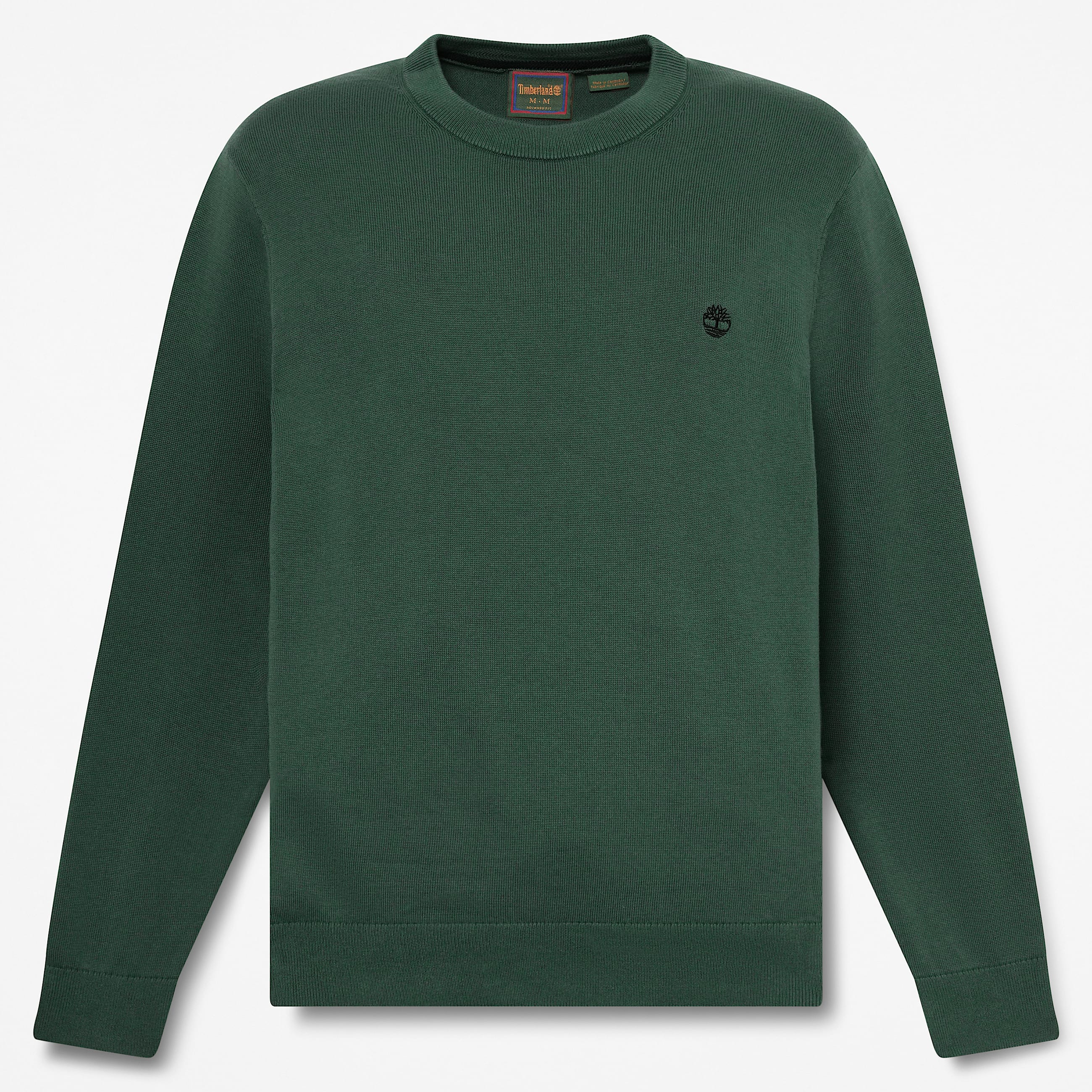 Williams River Cotton Crewneck Jumper for Men in Green TBL Green HERO