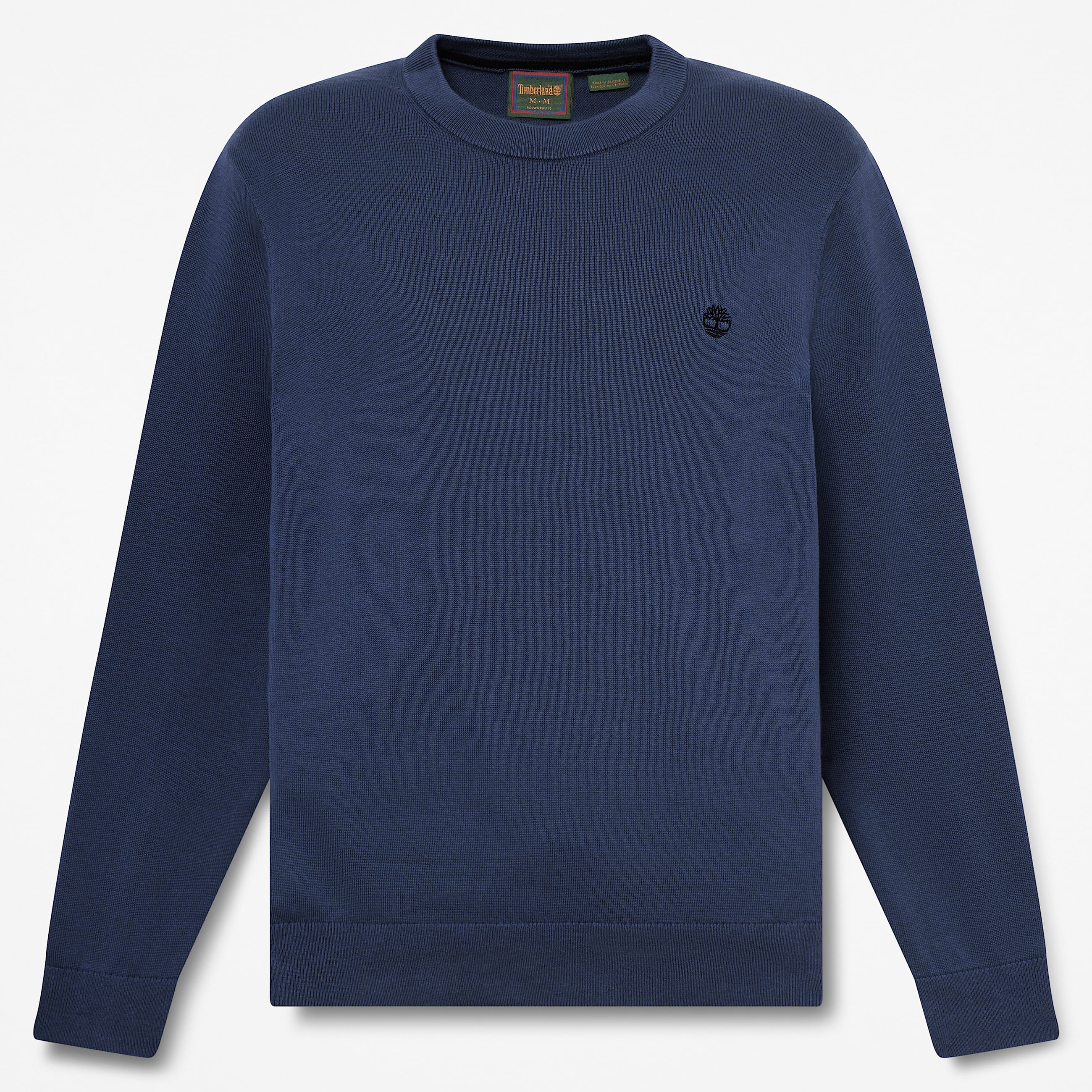 Williams River Cotton Crewneck Jumper for Men in Dark Blue TBL Blue HERO