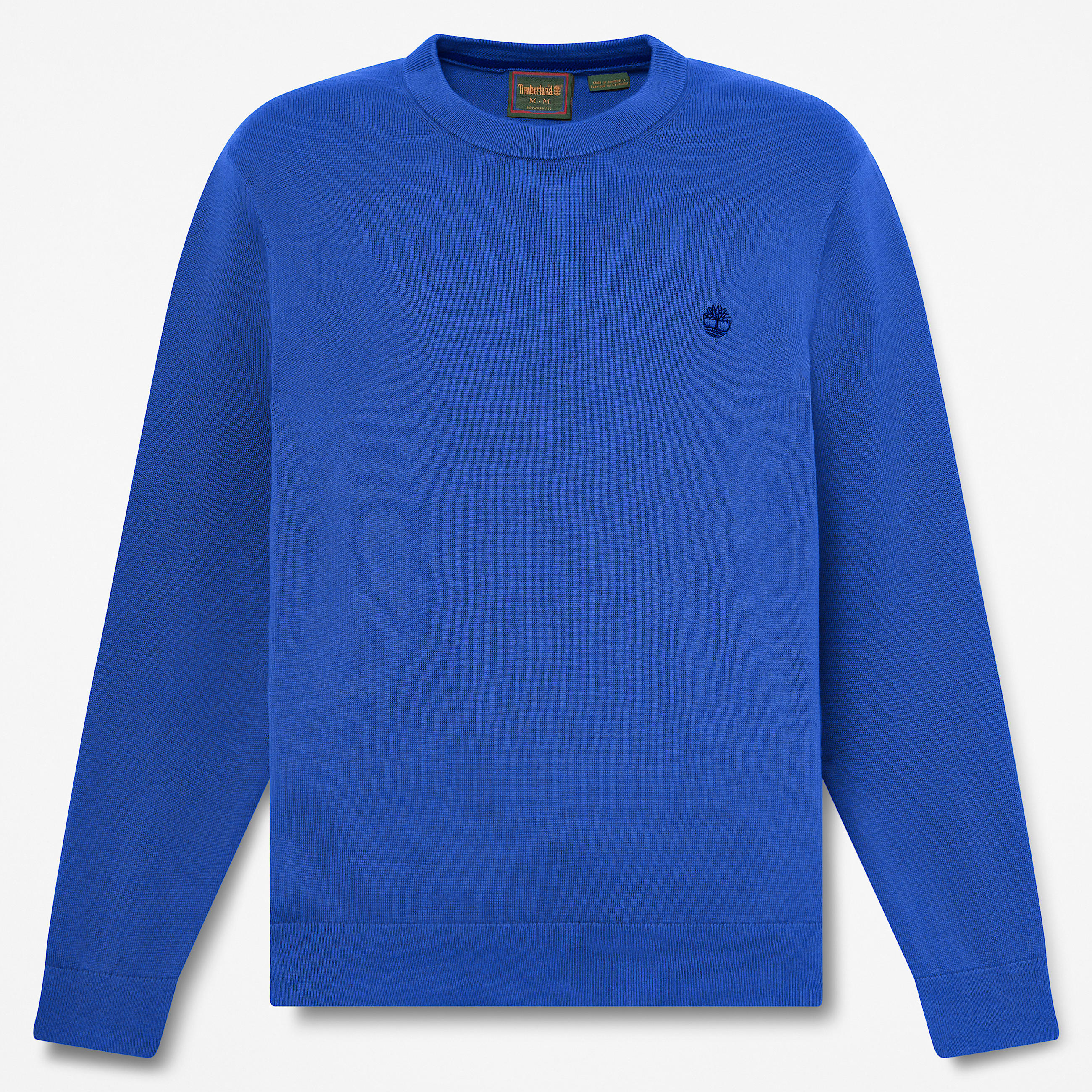 Pull en coton  col rond Williams River pour homme en bleu TBL bleu HERO