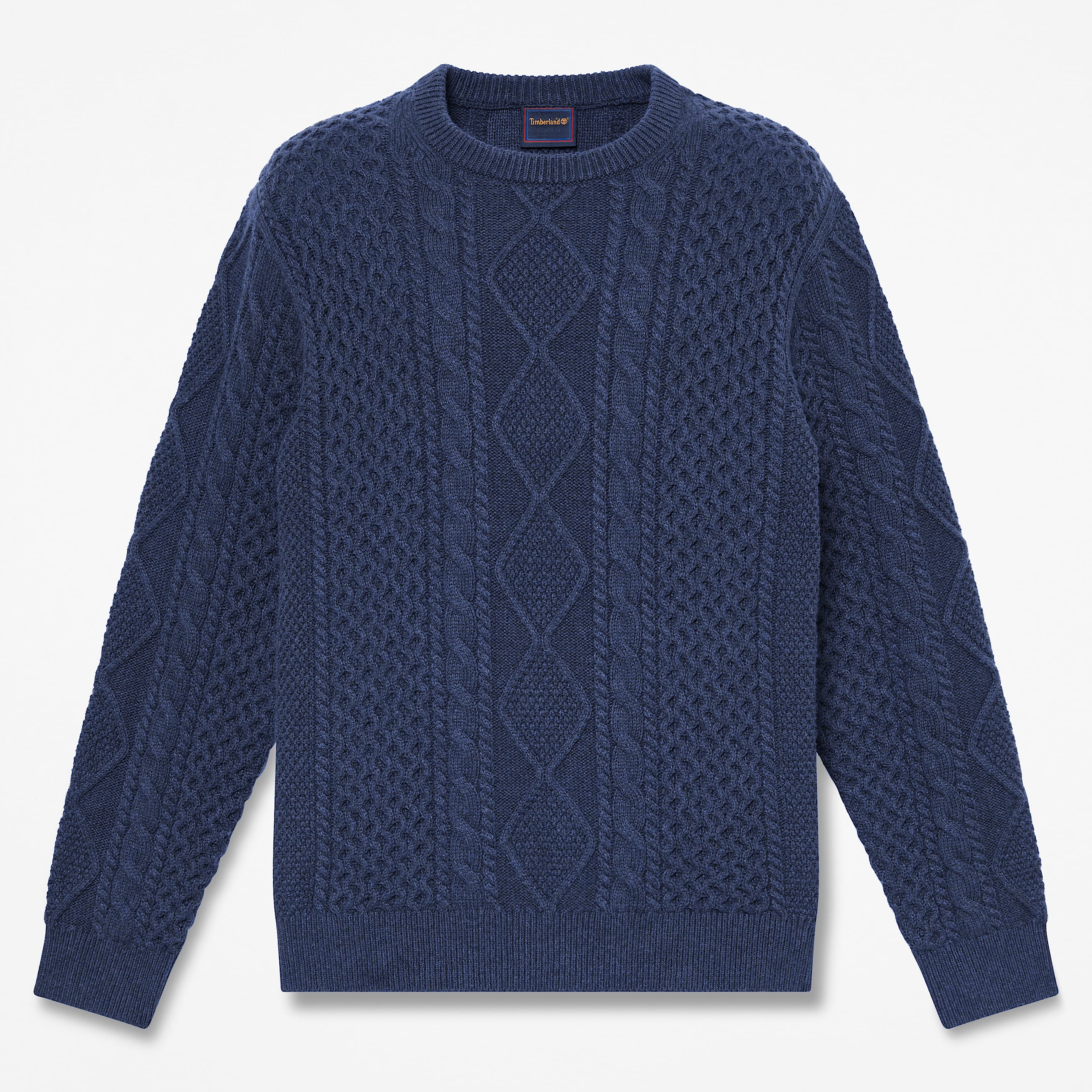 Phillips Brook CableKnit Crewneck Jumper for Men in Dark Blue TBL Blue HERO