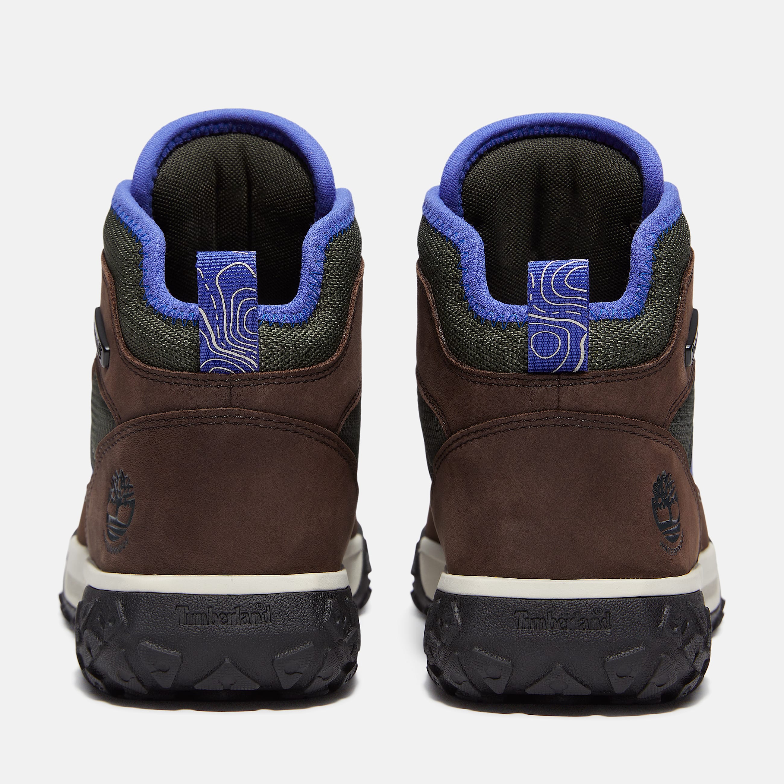 Greenstride Motion 6 Mid Waterproof Trainer for Junior in Dark BrownDark Green TBL Brown ALT5