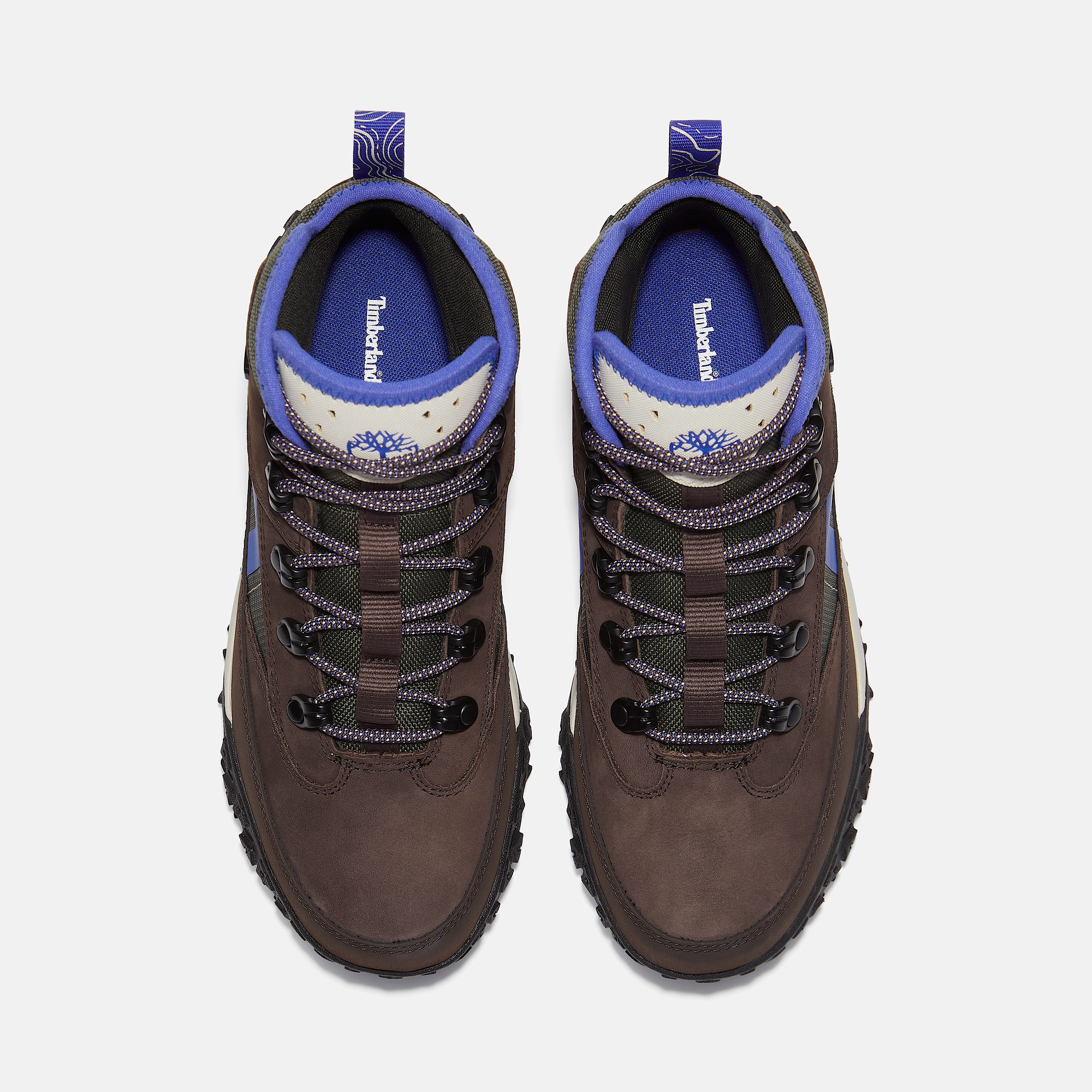 Greenstride Motion 6 Mid Waterproof Trainer for Junior in Dark BrownDark Green TBL Brown ALT2