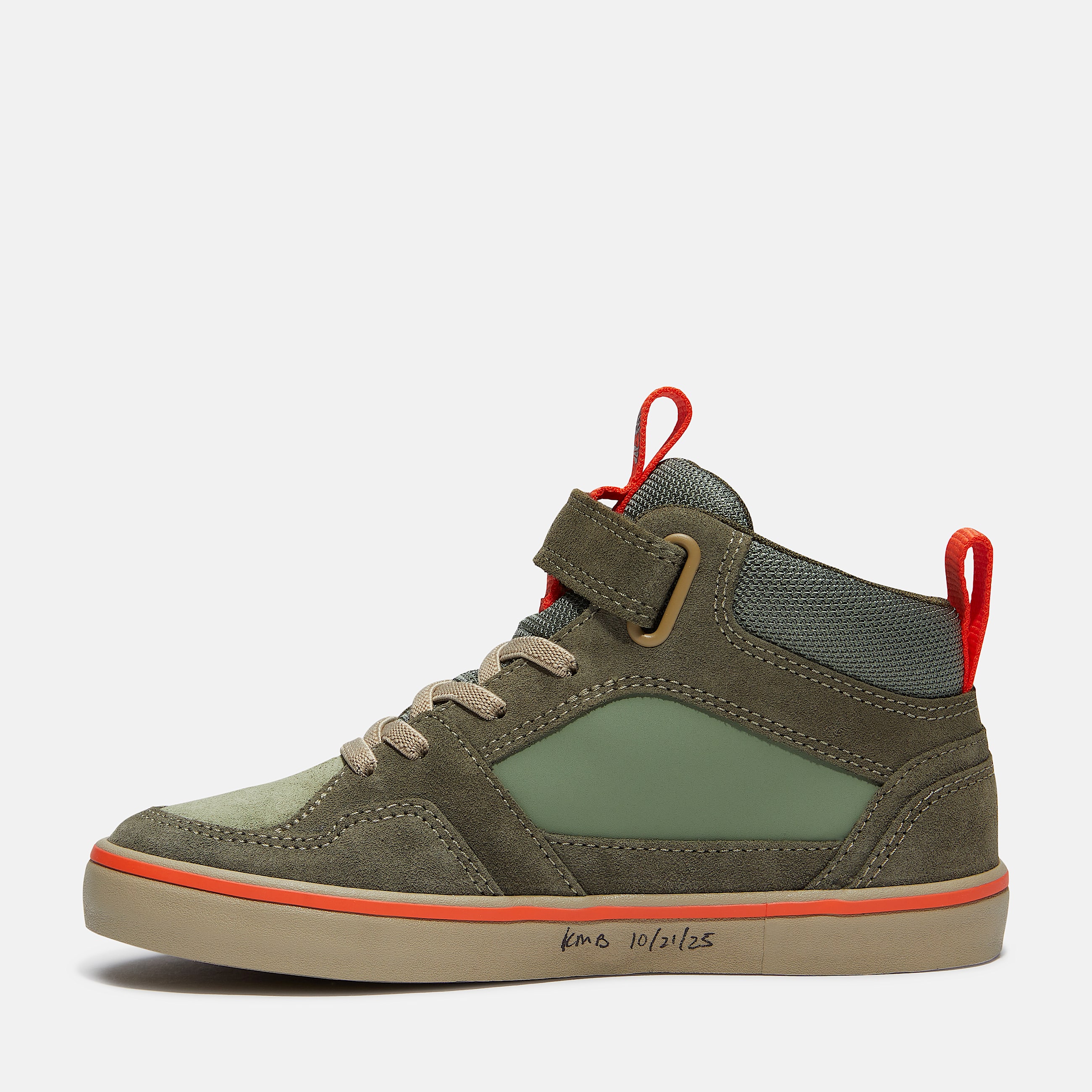 Stone Jump Mid HookandLoop Trainer for Youth in Light GreenDark Green TBL Green ALT6