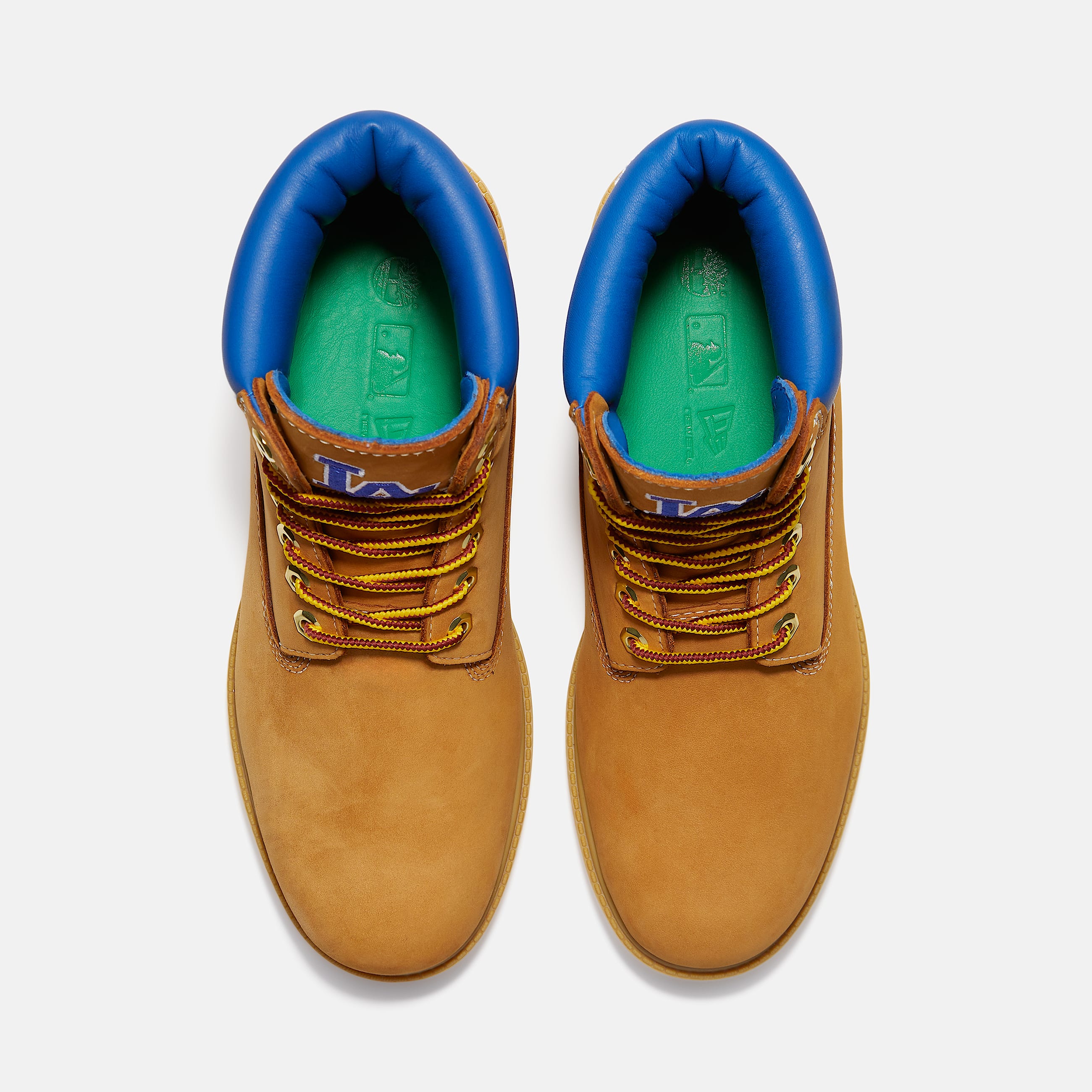 Timberland x New Era Heritage 6Inch Waterproof Boot for Men in YellowBlue TBL Yellow ALT2