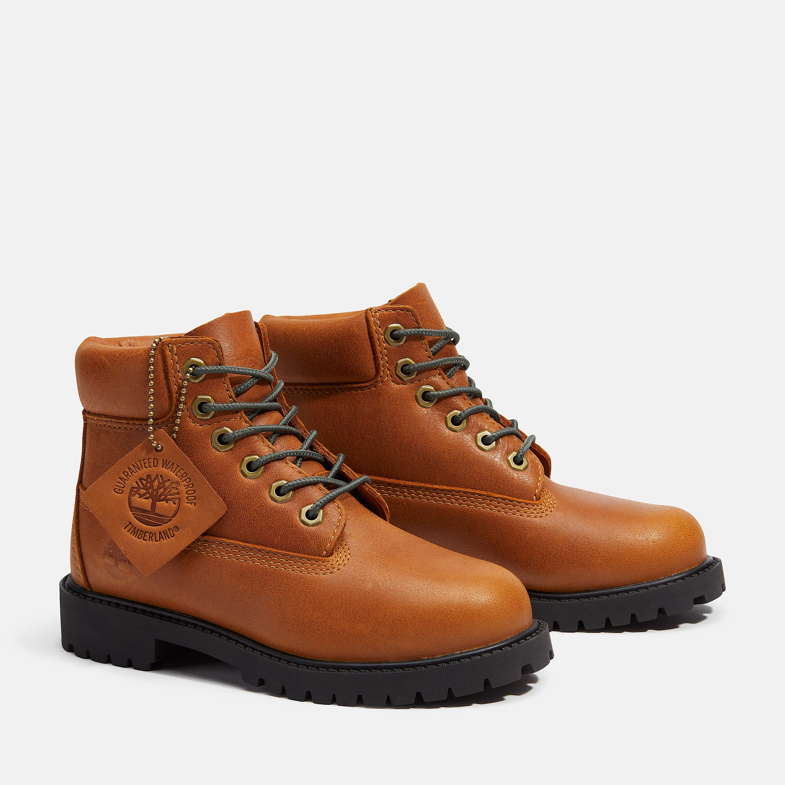 6Inch Boot impermable Timberland Premium pour enfant en jaune TBL jaune ALT4