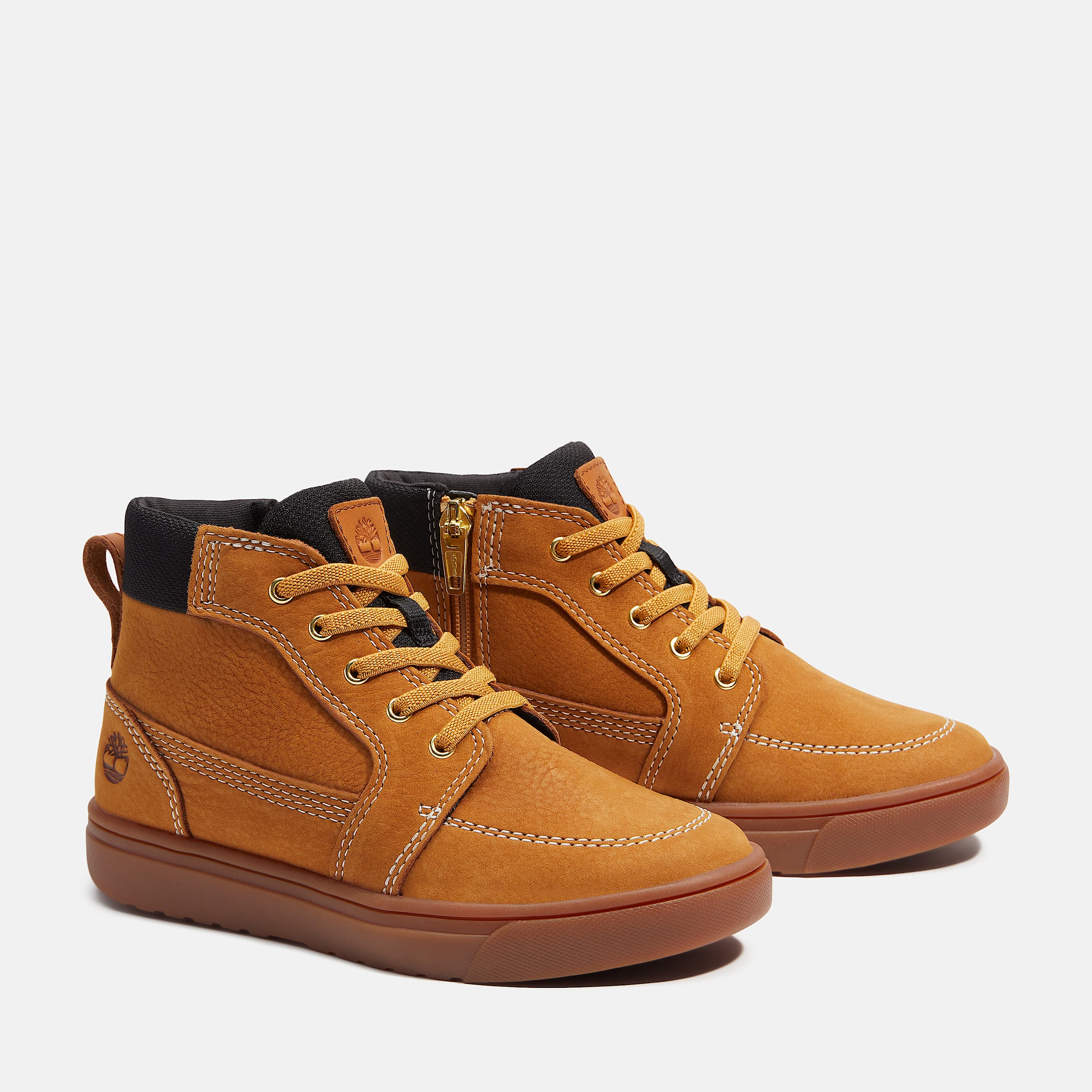 Halbhoher Lissabon Street Sneaker mit Reiverschluss fr Jugendliche in Gelb TBL Gelb ALT4