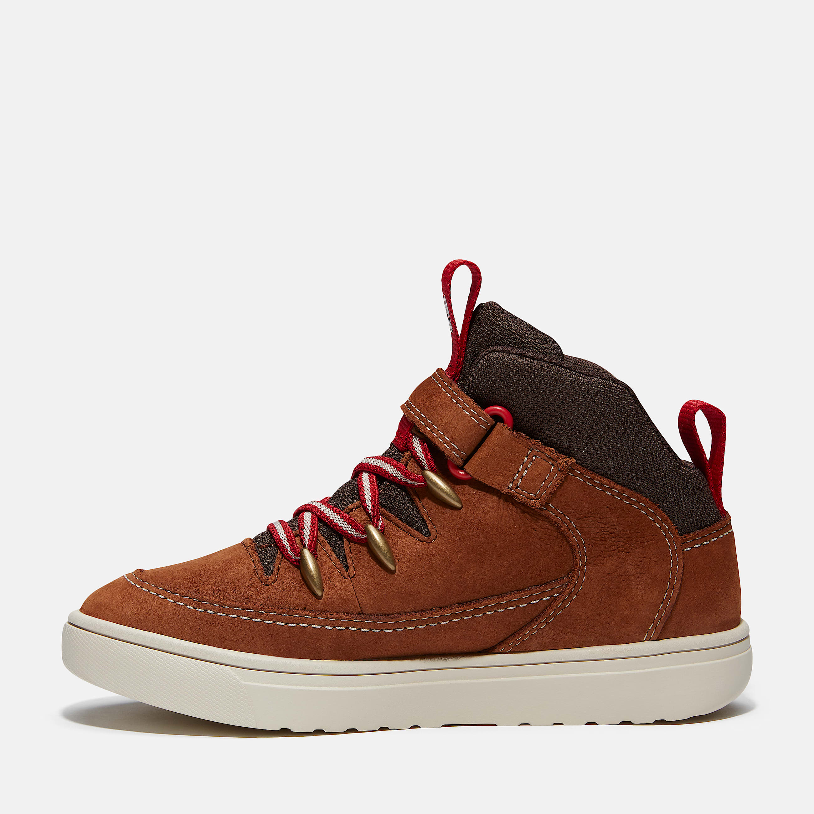 Lisbon Street Mid HookandLoop Trainer for Youth in BrownDark Brown TBL Brown ALT6