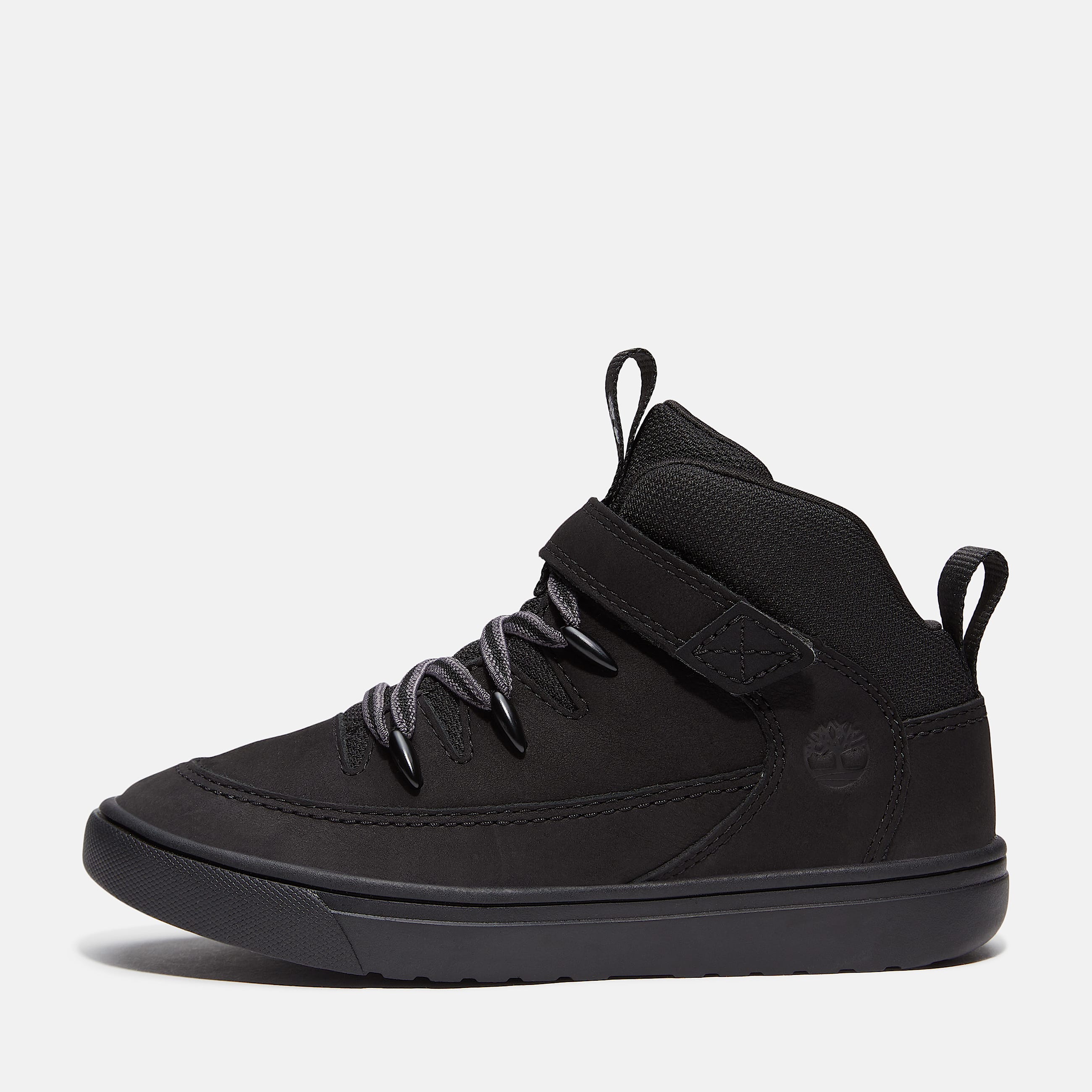 Sneaker con Velcro Lisbon Street Mid da Bambino dal 305 al 35 in nero TBL nero ALT8