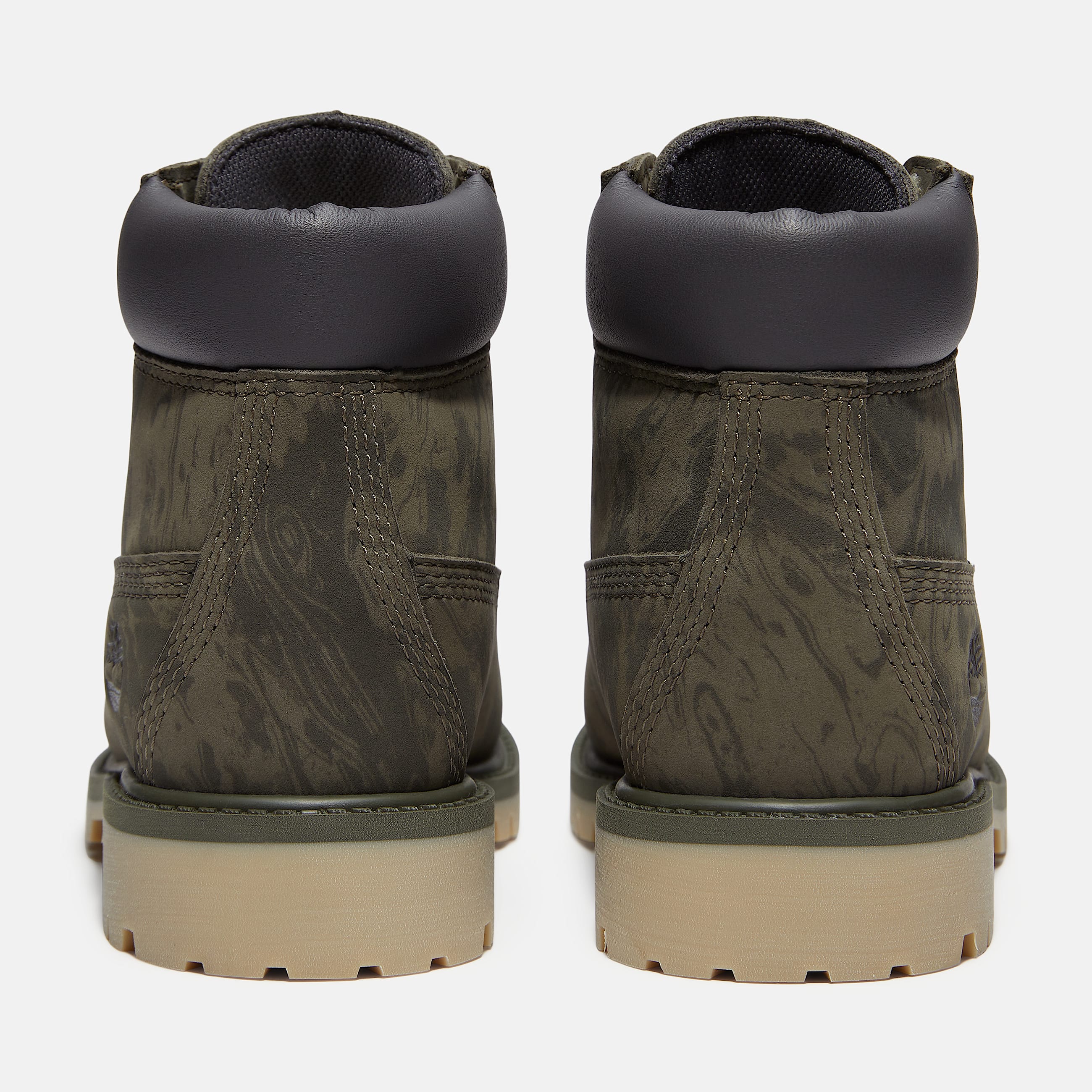 Timberland Premium 6Inch Waterproof Boot for Youth in Dark Green TBL Green ALT5