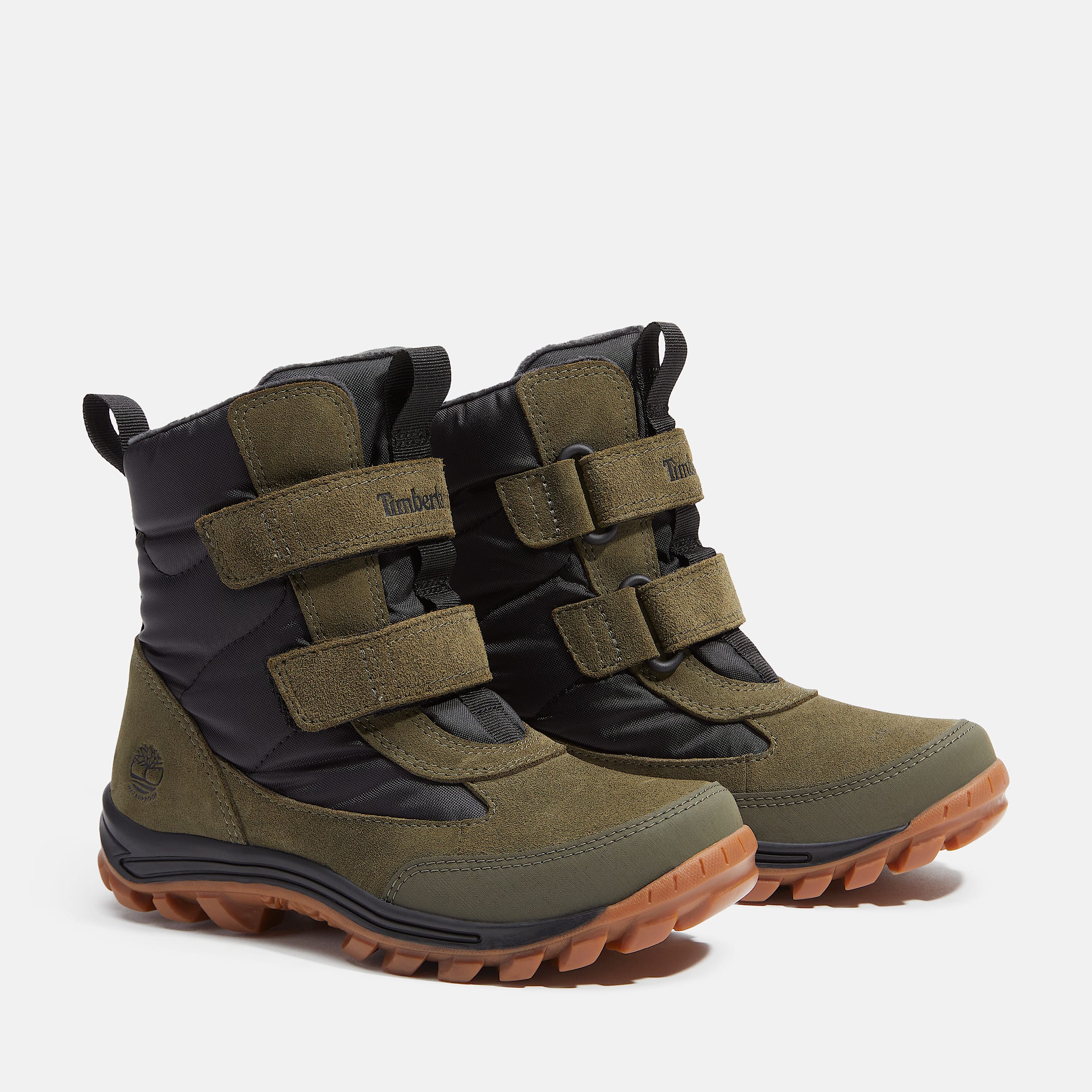 Botte de neige  scratch Chillberg pour enfant en vert fonc TBL Verte ALT4