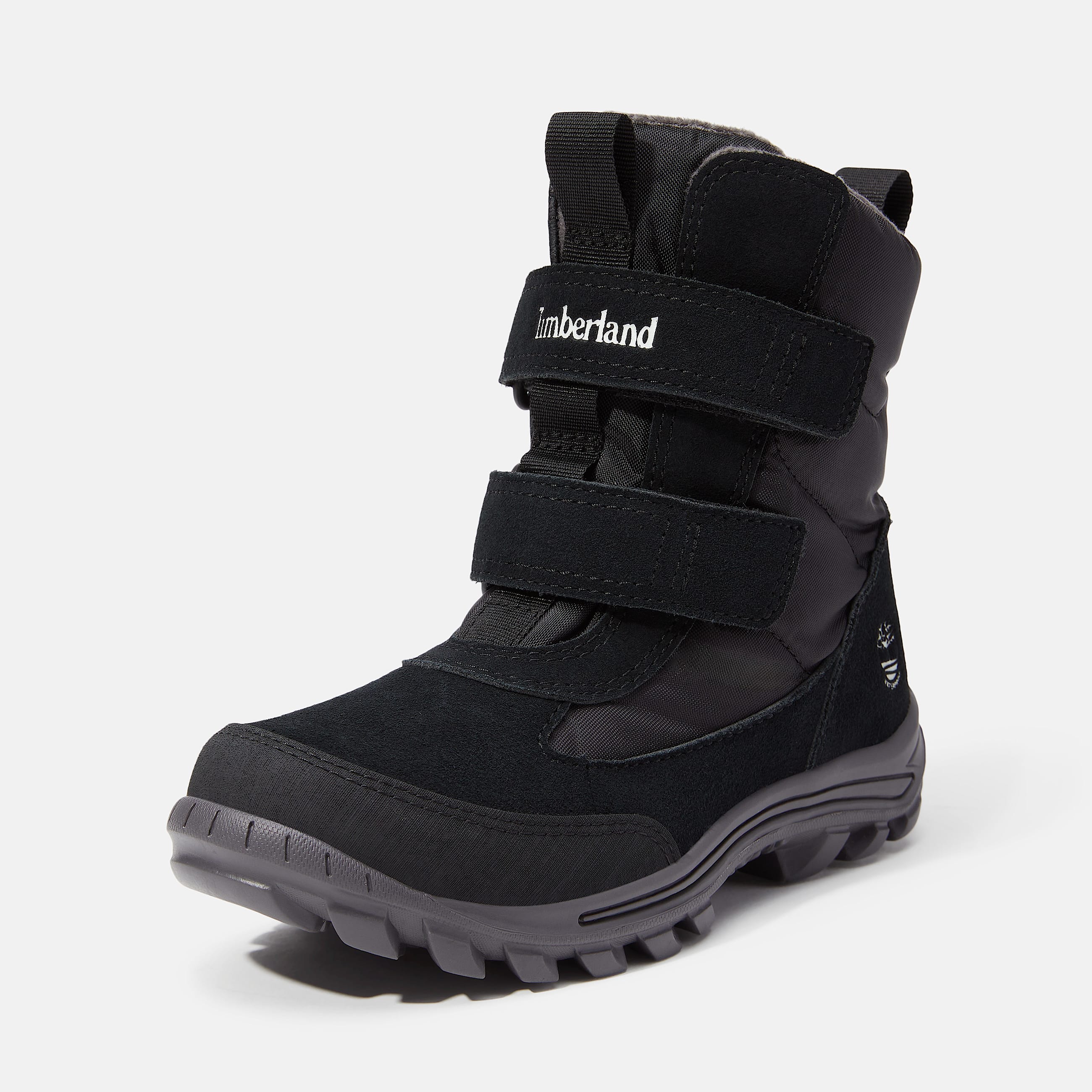 Chillberg HookandLoop Snow Boot for Youth in Black TBL Black ALT9