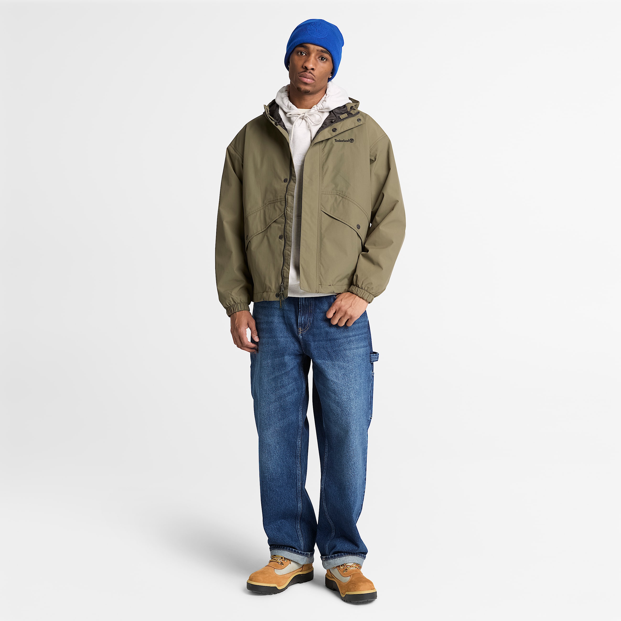 Wasserdichte Weatherline ShellJacke fr Herren in Dunkelgrn TBL Grn ALT2
