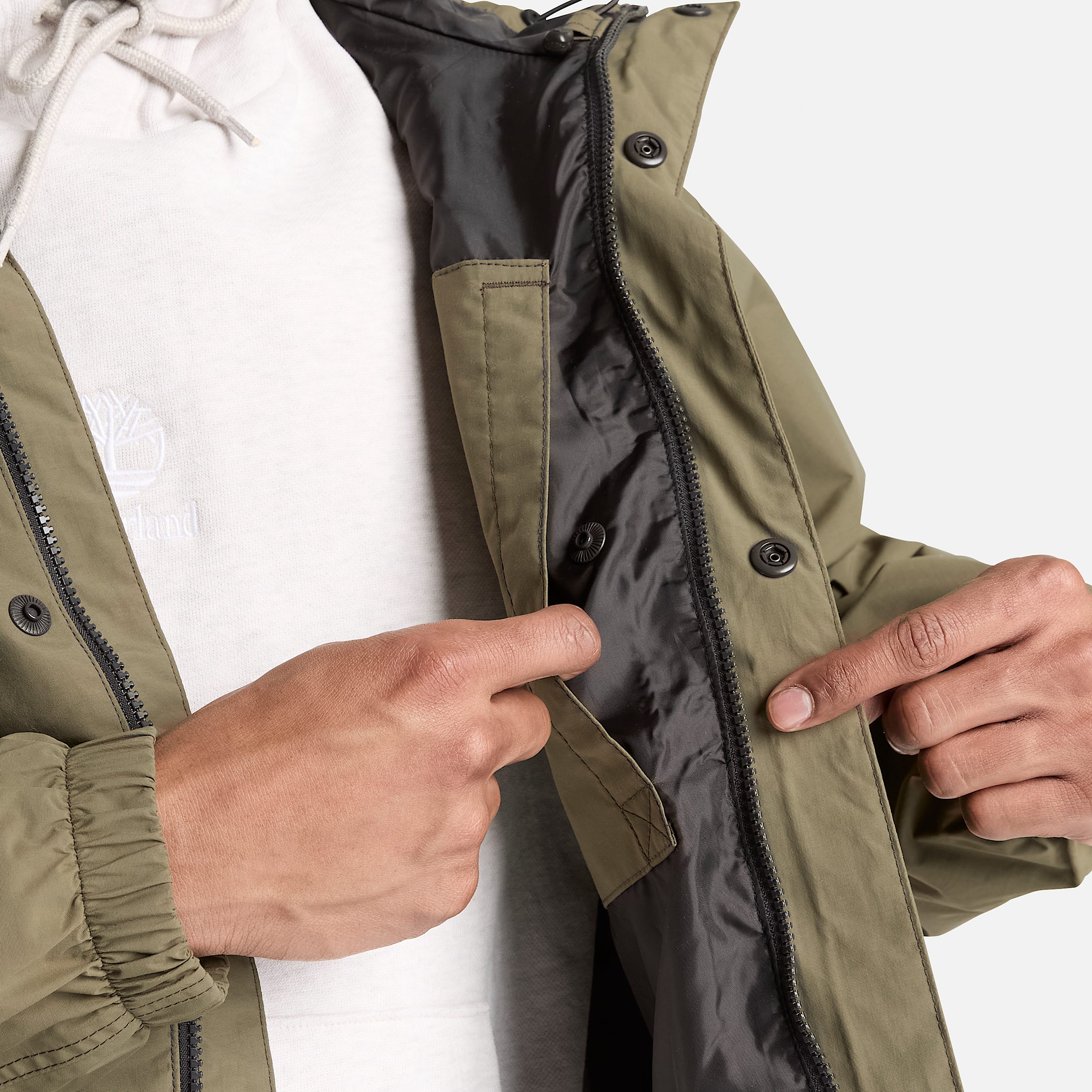 Wasserdichte Weatherline ShellJacke fr Herren in Dunkelgrn TBL Grn ALT3