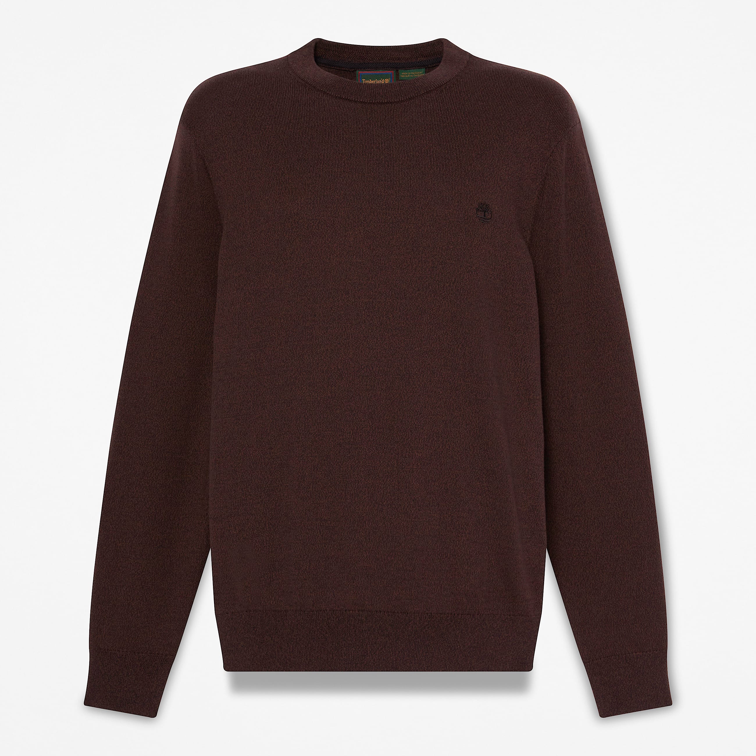 Williams River Cotton Crewneck Jumper for Men in Dark Brown TBL Brown HERO