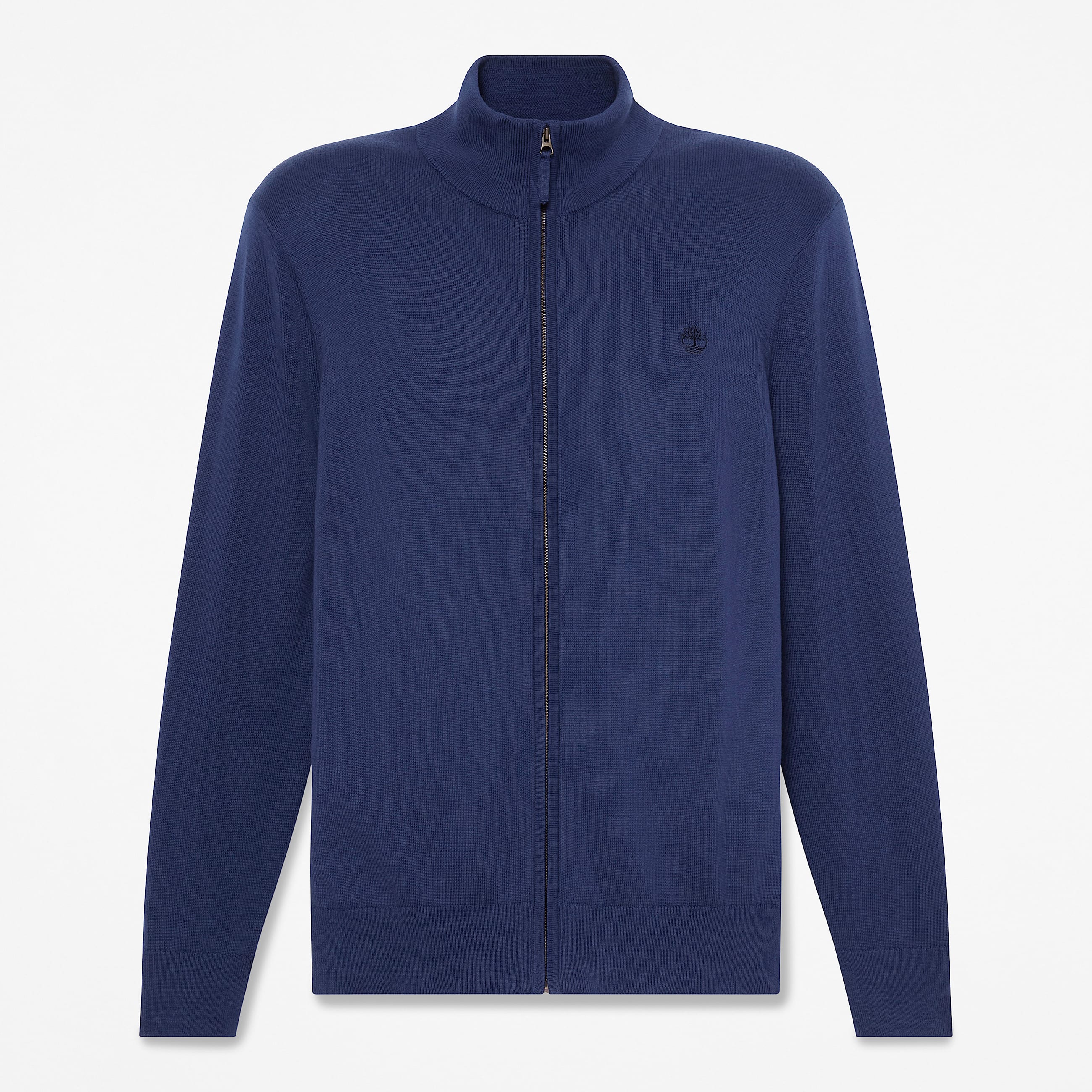 Chaqueta de algodn con cremallera integral Williams River para hombre en azul oscuro TBL azul HERO