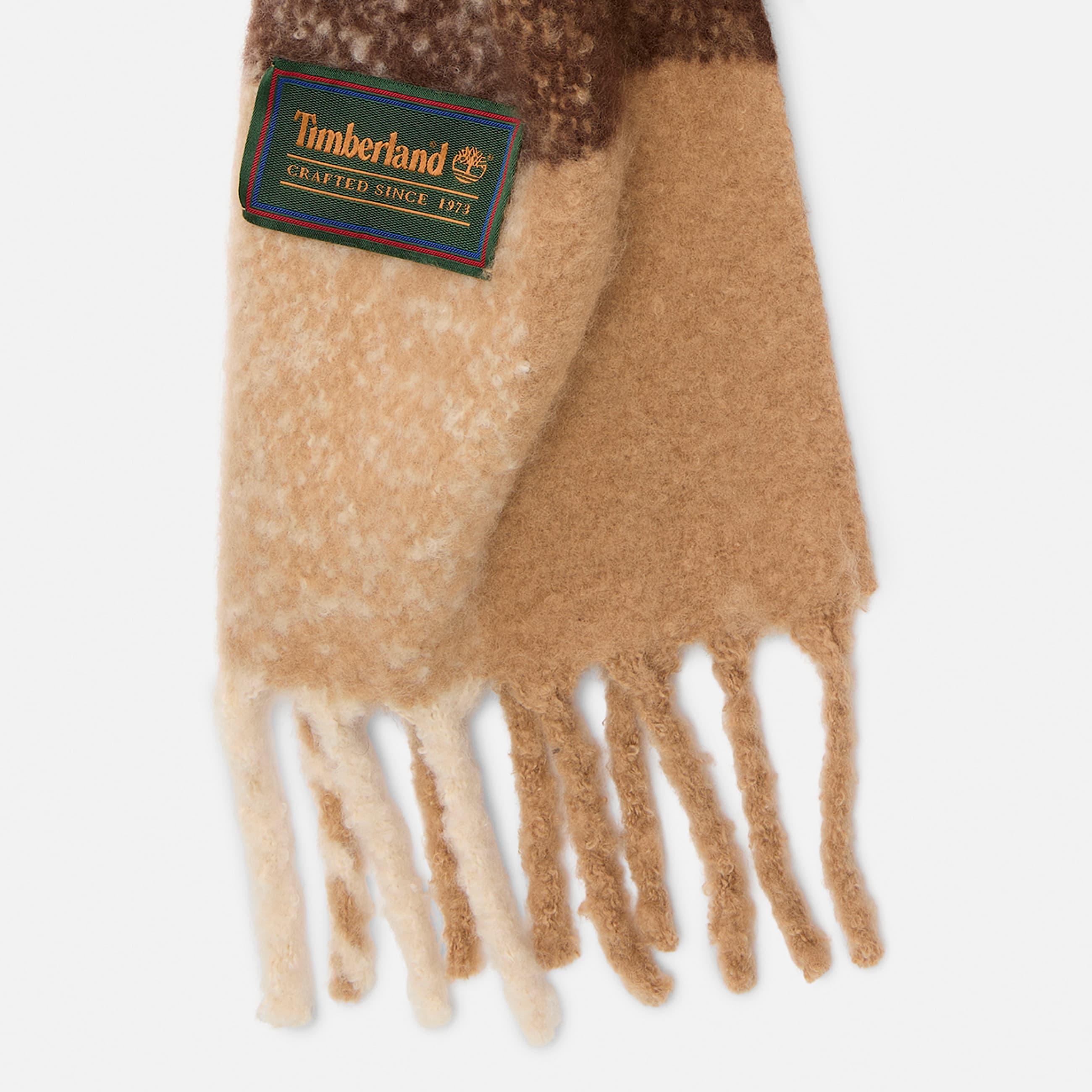 Woven Tassel Scarf for Women in Light Brown TBL Brown ALT2