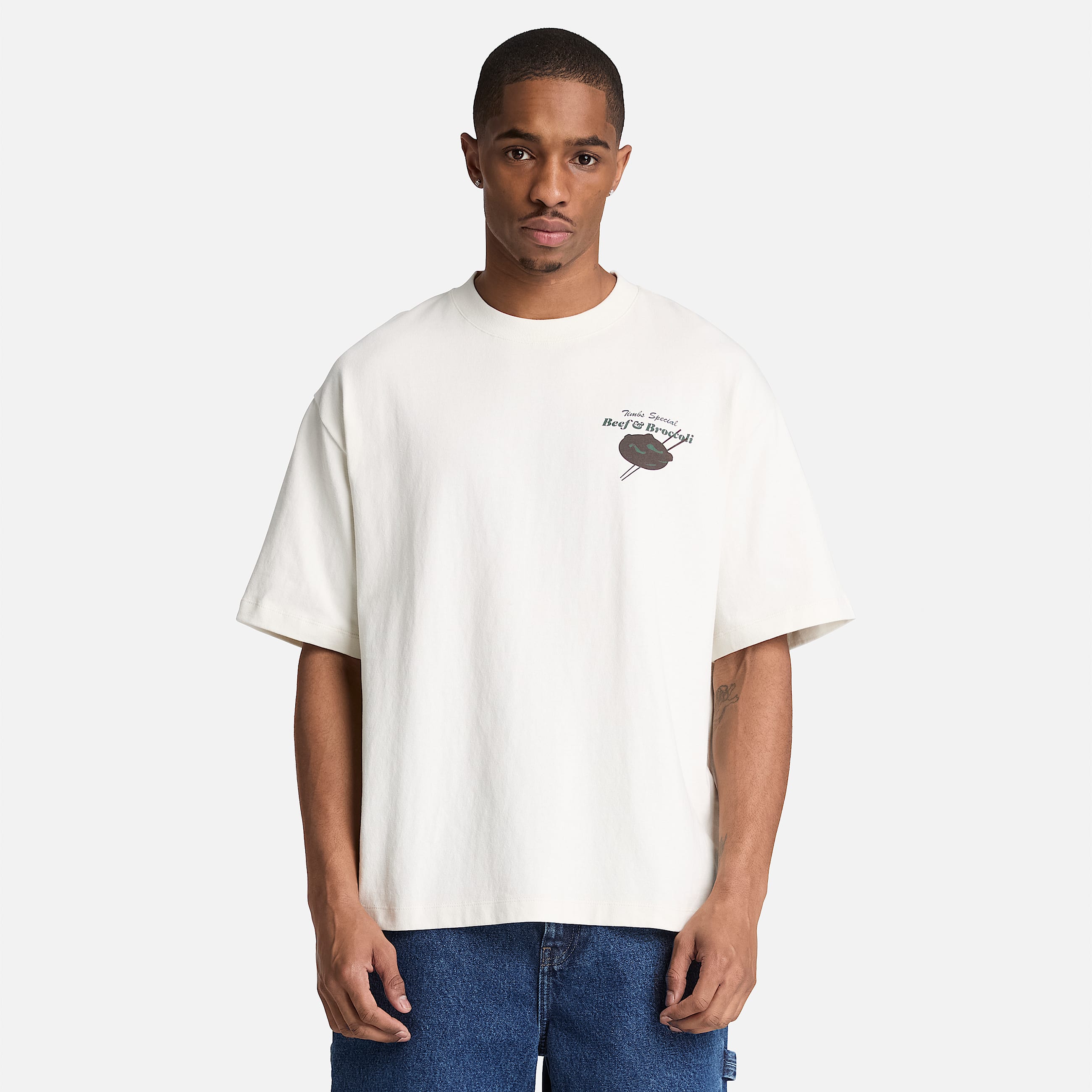 Tshirt Grafica Beef  Broccoli da Uomo in bianco TBL bianco ALT8
