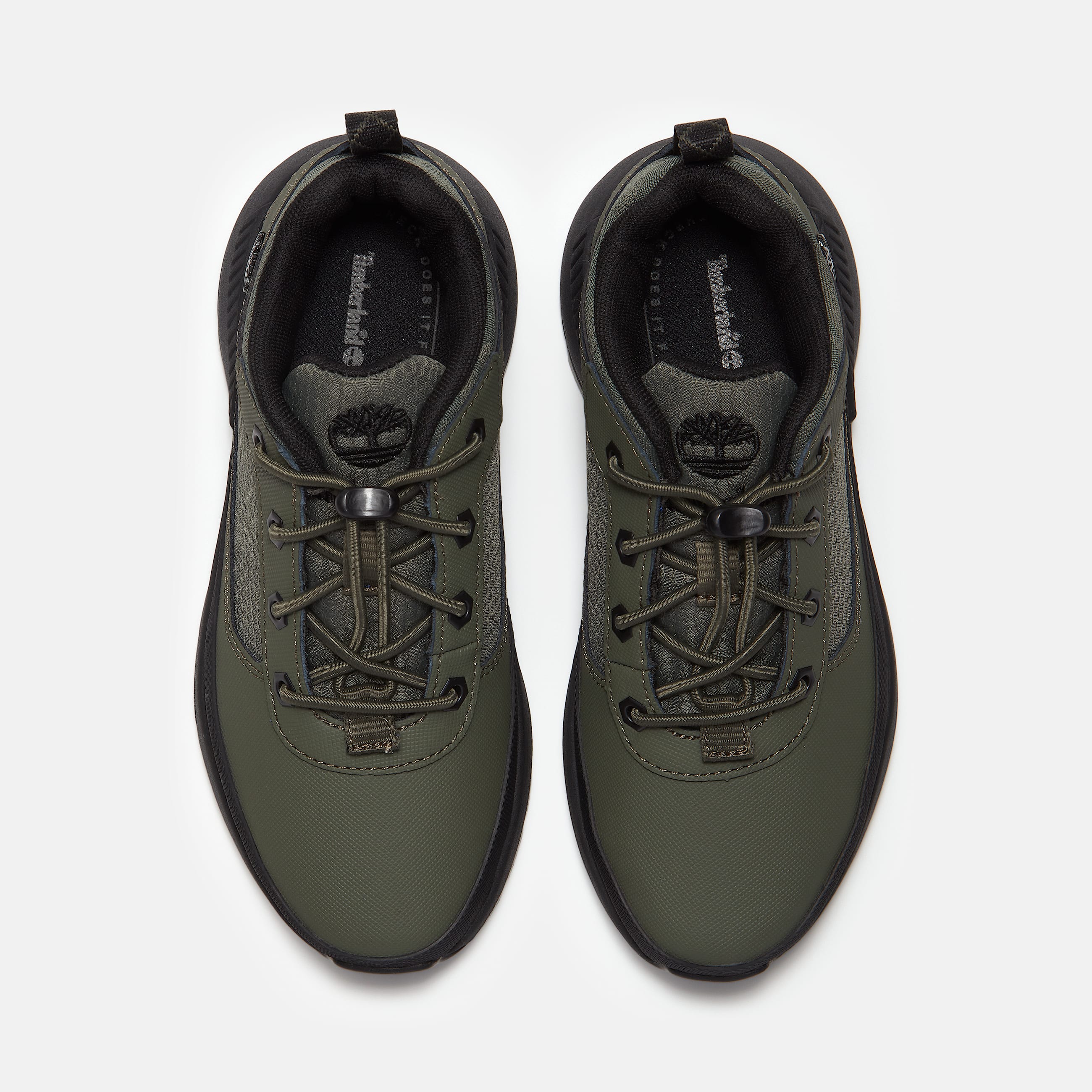 Field Trekker Bungee Trainer for Youth in Dark Green TBL Green ALT2