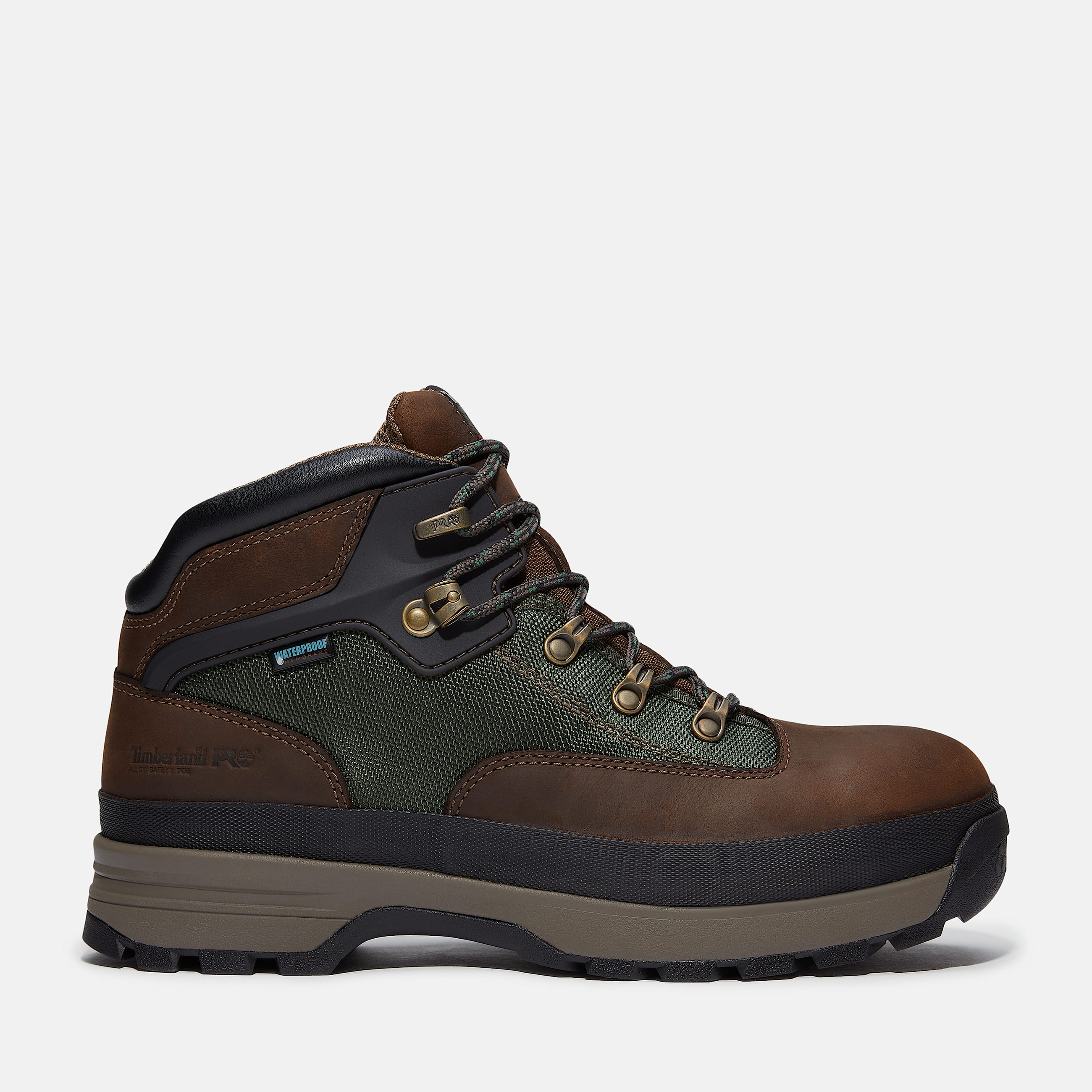 Timberland PRO Euro Hiker XT Waterproof Mid Boot for Men in Brown TBL Brown HERO