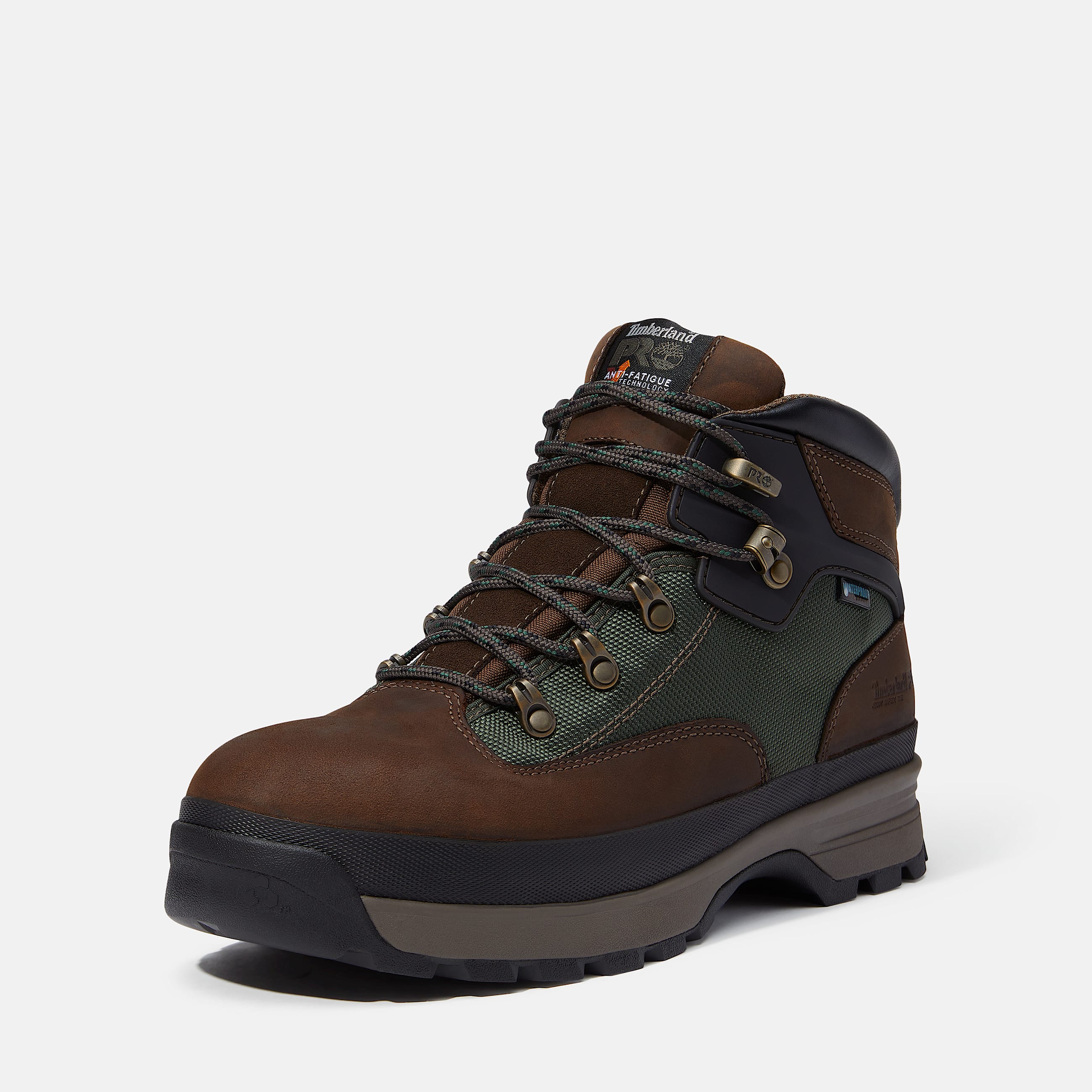 Timberland PRO Euro Hiker XT Waterproof Mid Boot for Men in Brown TBL Brown ALT9