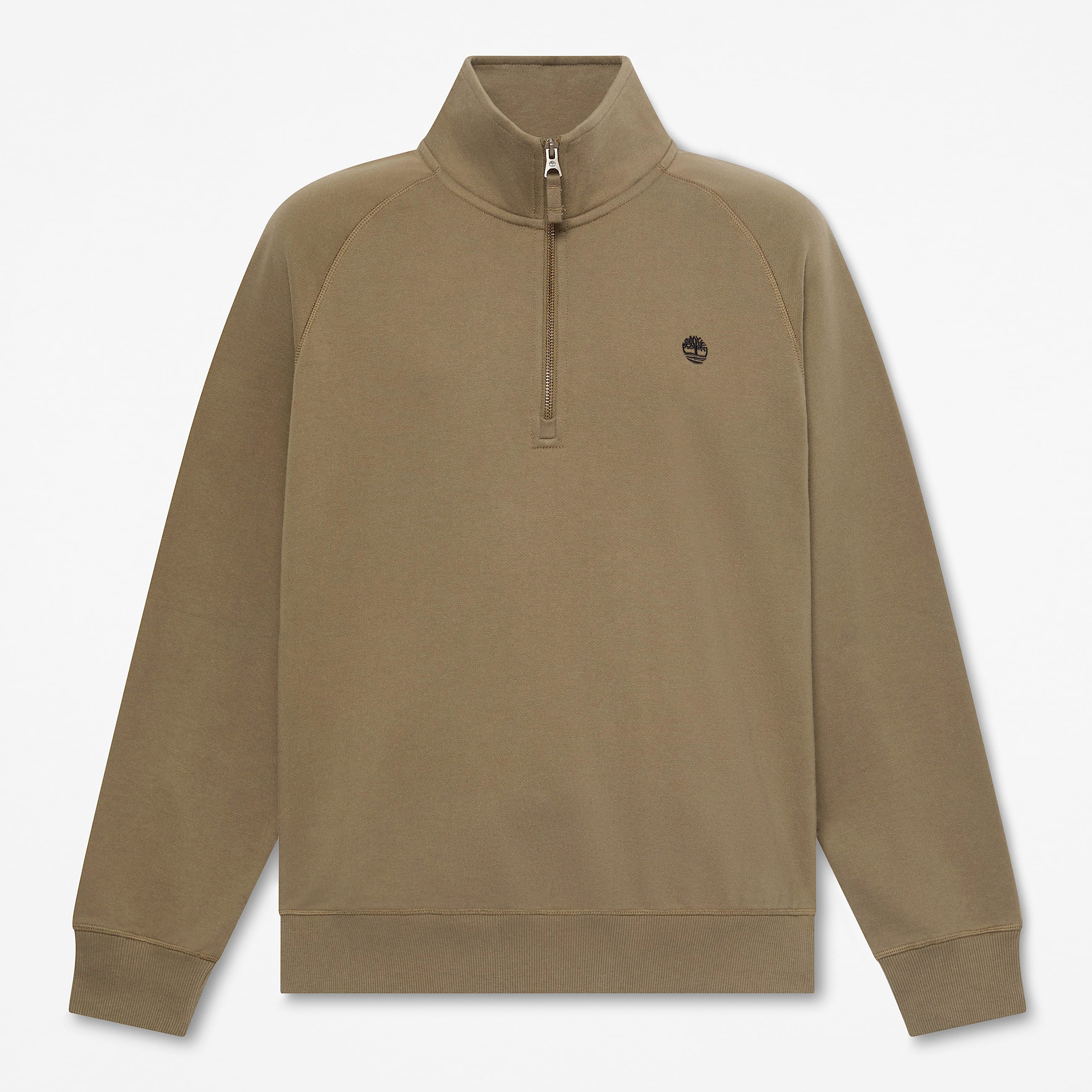 Exeter River Embroidered Logo QuarterZip Sweatshirt for Men in Dark Green TBL Green HERO