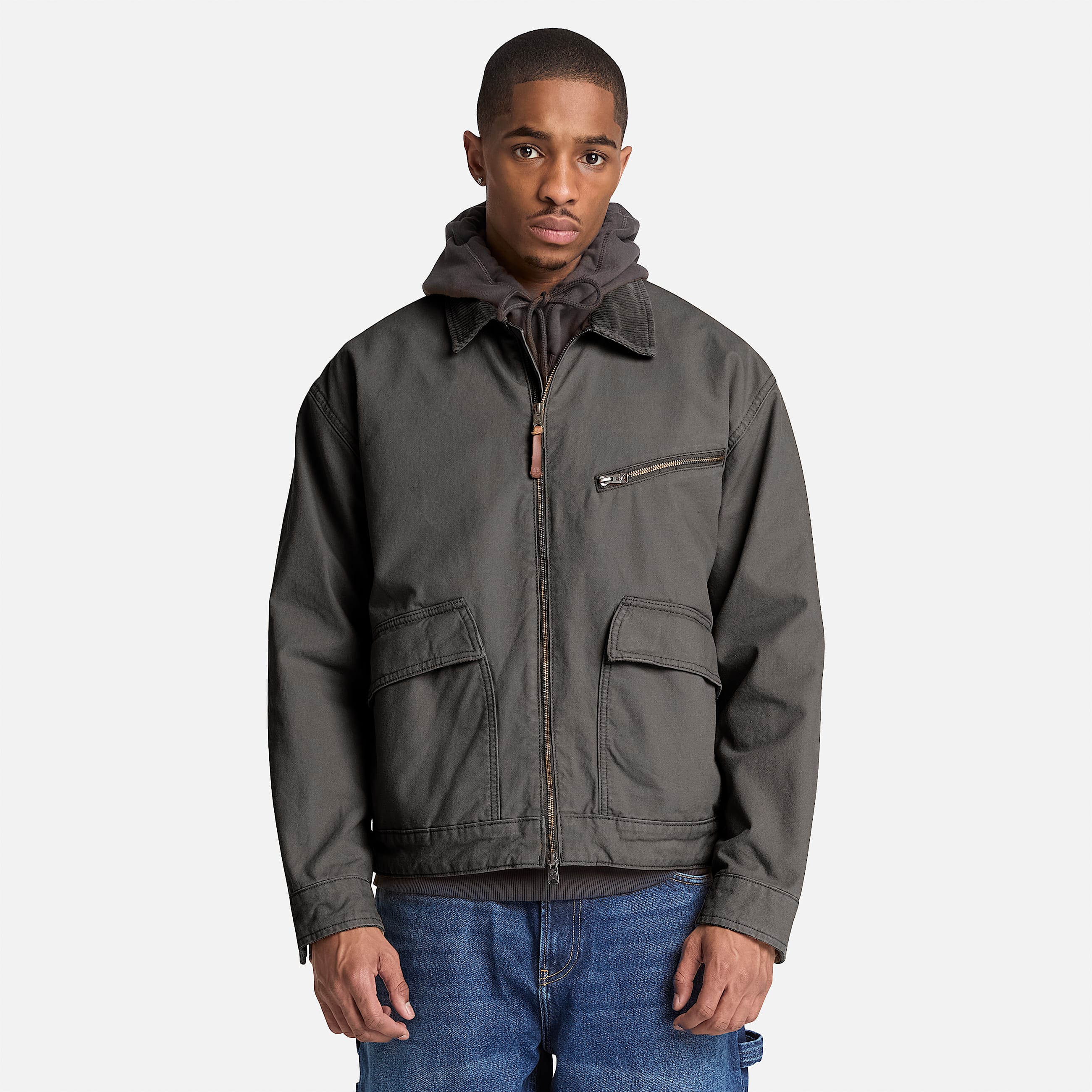 Strafford Canvas Jacket for Men in Black TBL Black ALT1