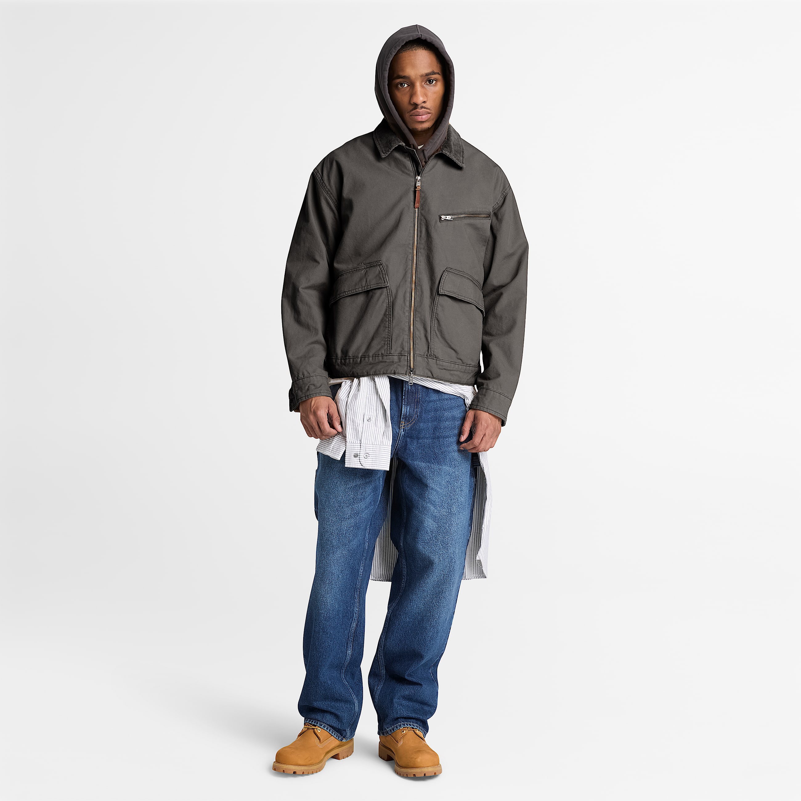 Strafford Canvas Jacket for Men in Black TBL Black ALT2