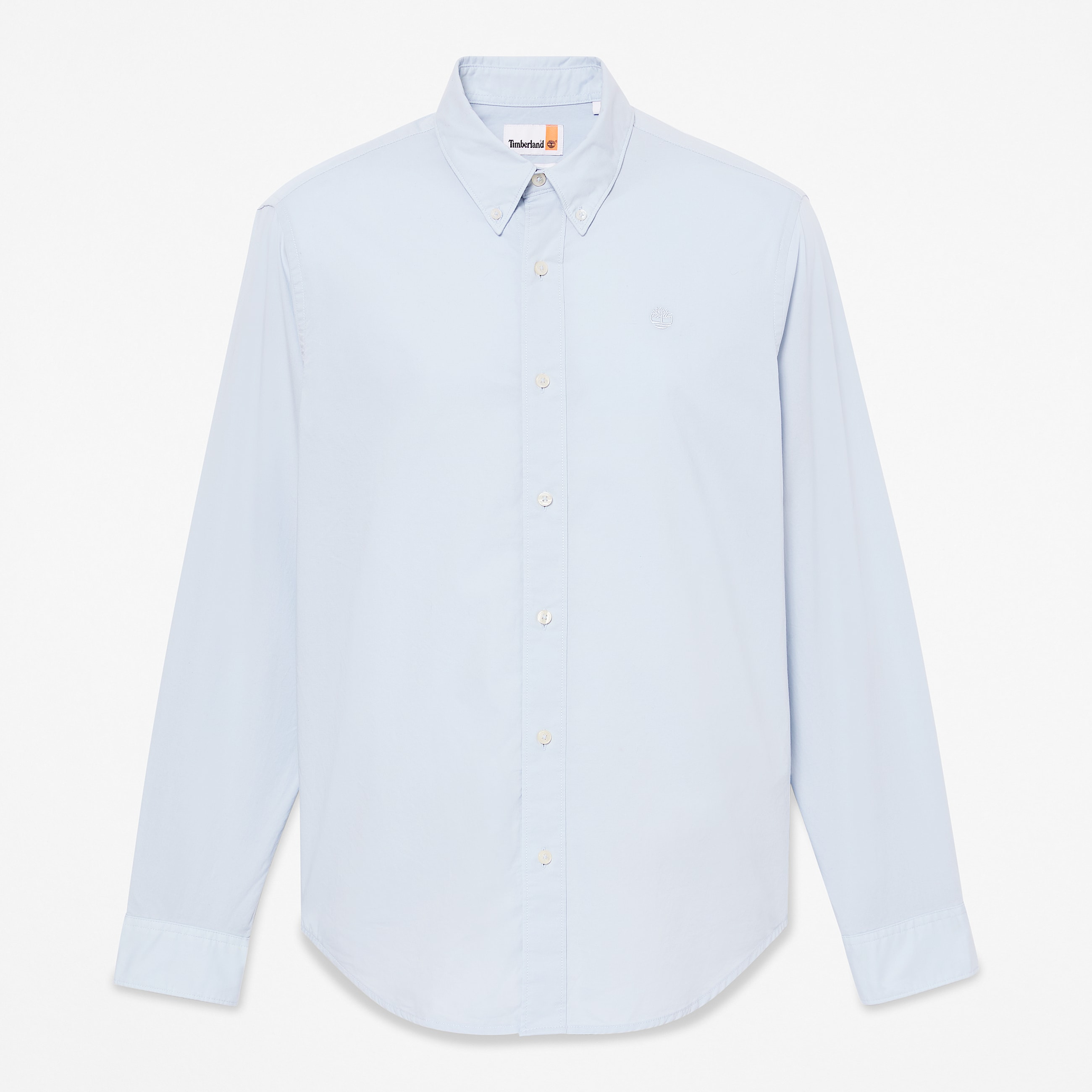 Camisa de manga larga de popelina elstica para hombre en azul claro TBL azul HERO