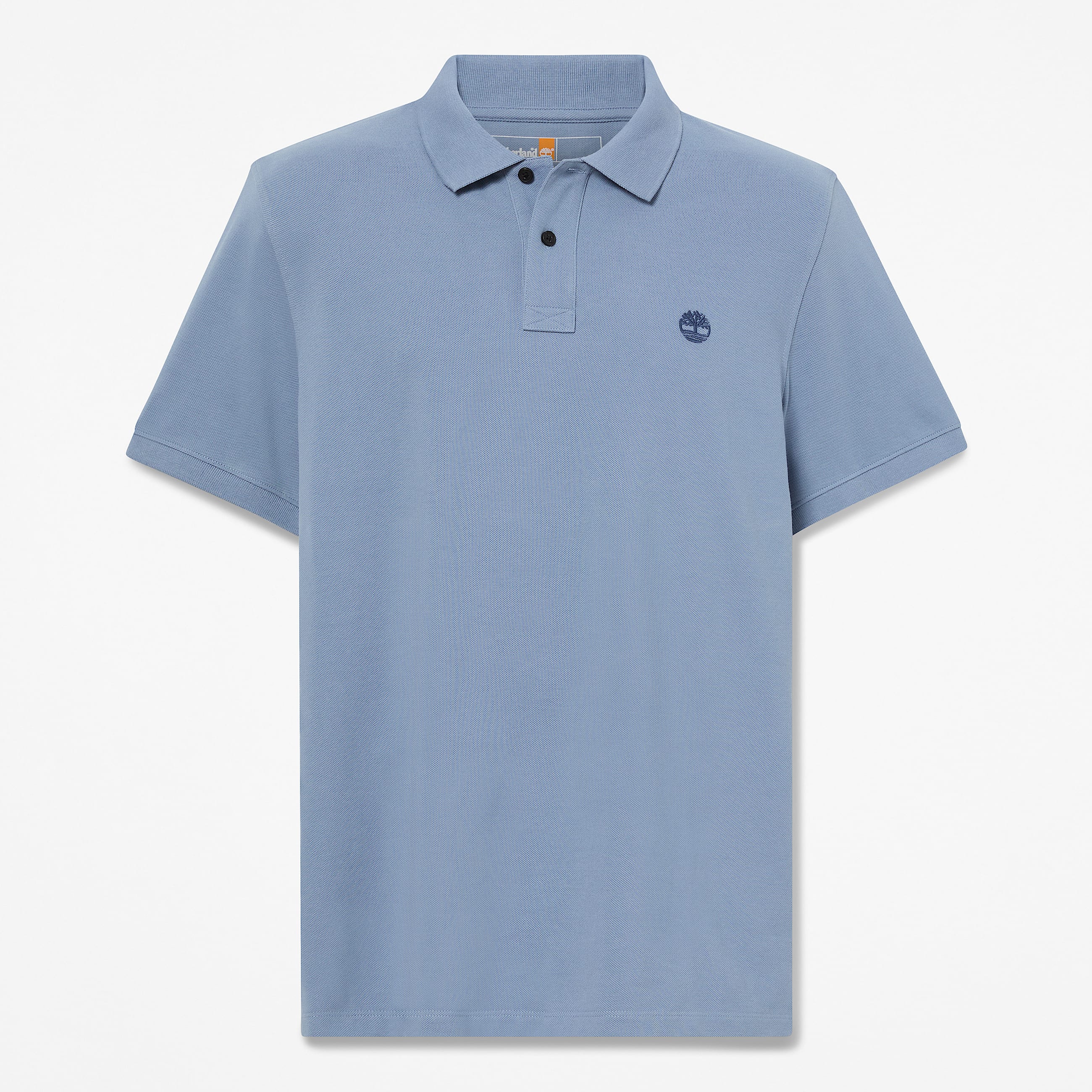 Polo de manga corta en piqu Millers River para hombre en azul TBL azul HERO