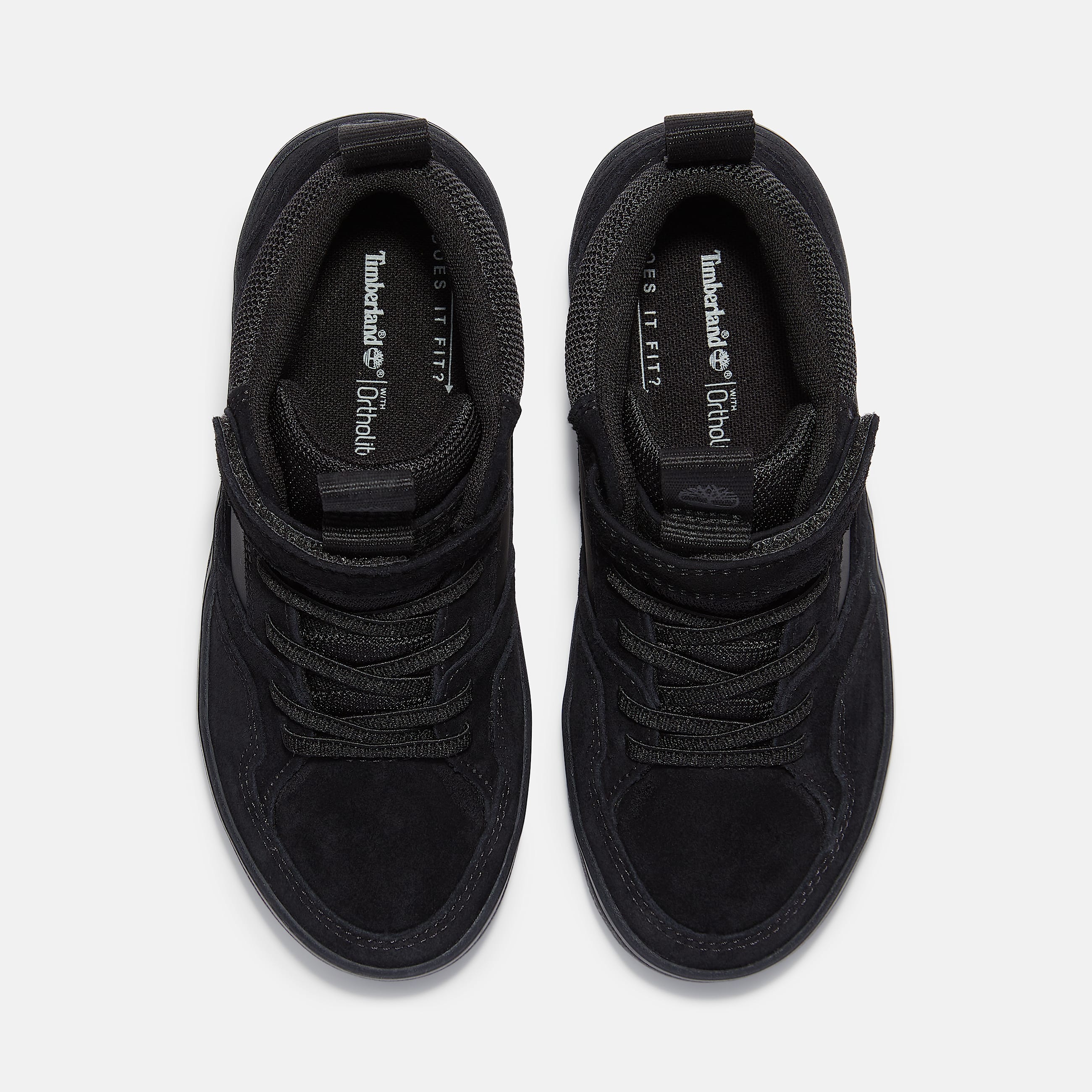 Stone Jump Mid HookandLoop Trainer for Junior in Black TBL Black ALT2