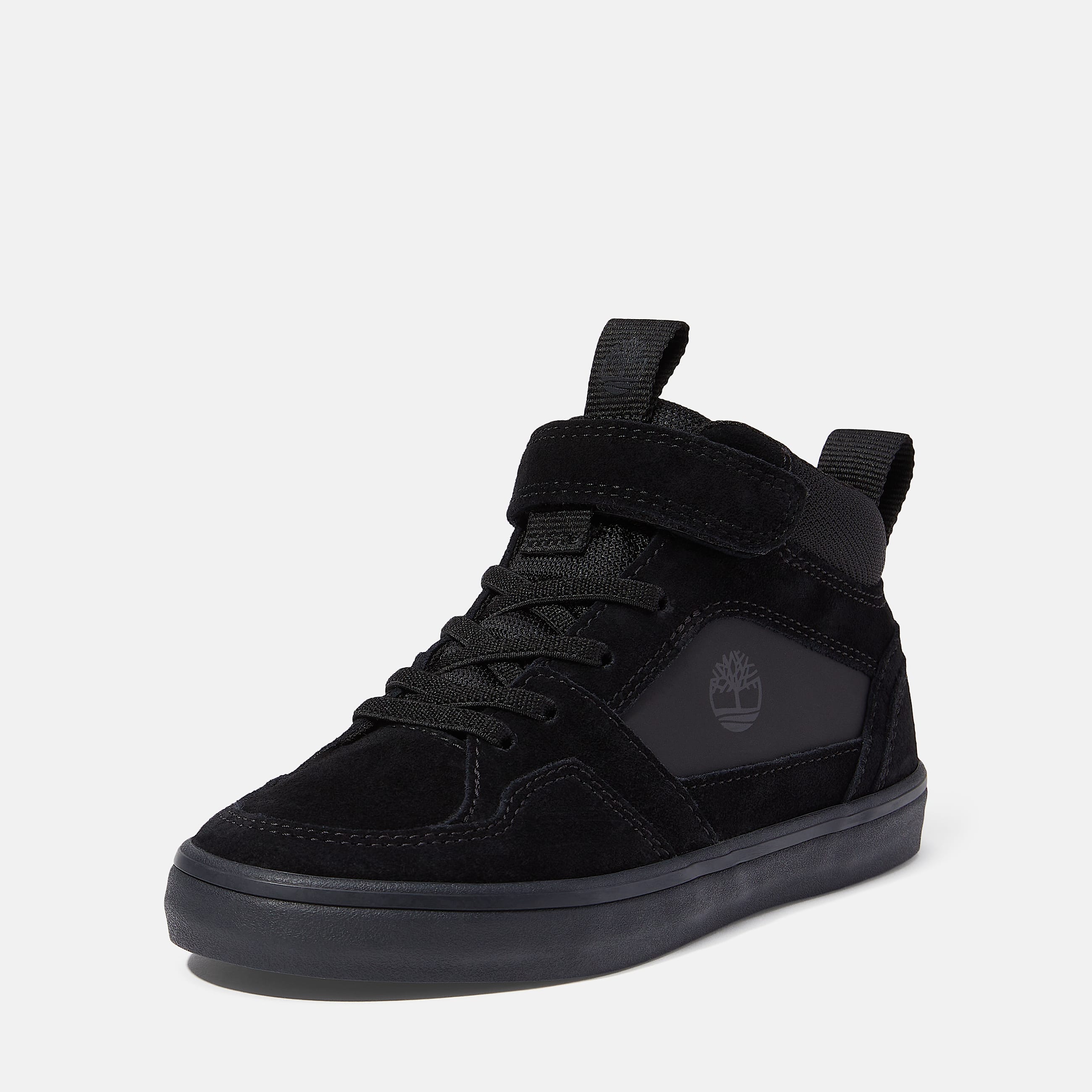Stone Jump Mid HookandLoop Trainer for Toddler in Black TBL Black ALT9