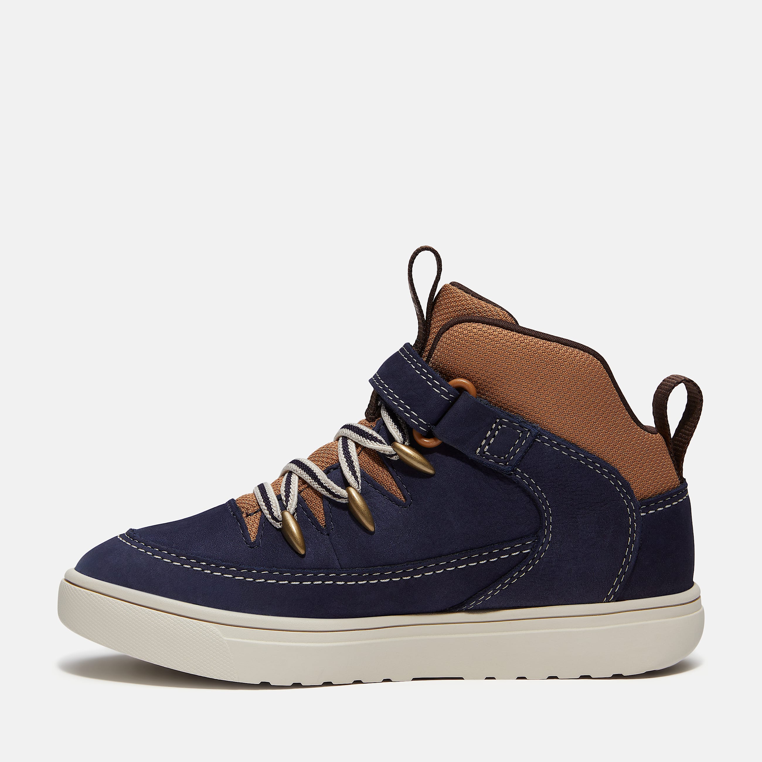 Lisbon Street Mid HookandLoop Trainer for Junior in Dark BlueBrown TBL Blue ALT6