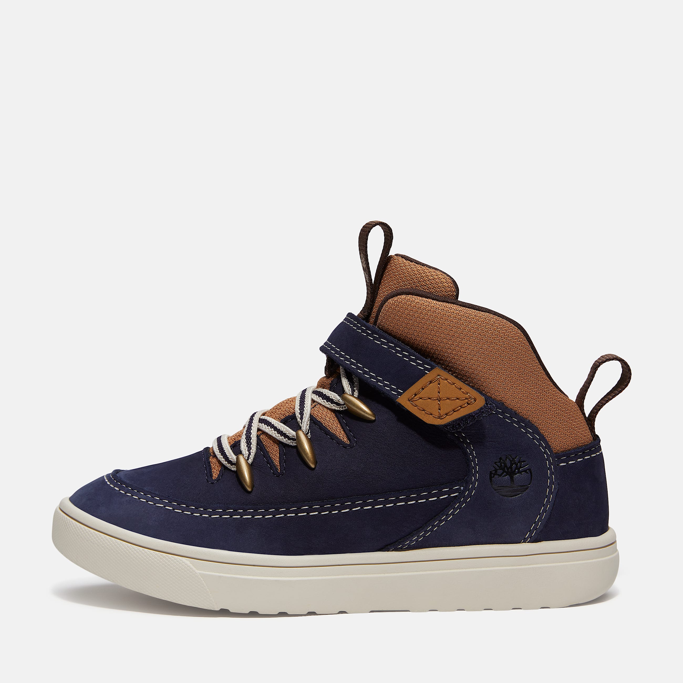 Lisbon Street Mid HookandLoop Trainer for Junior in Dark BlueBrown TBL Blue ALT8