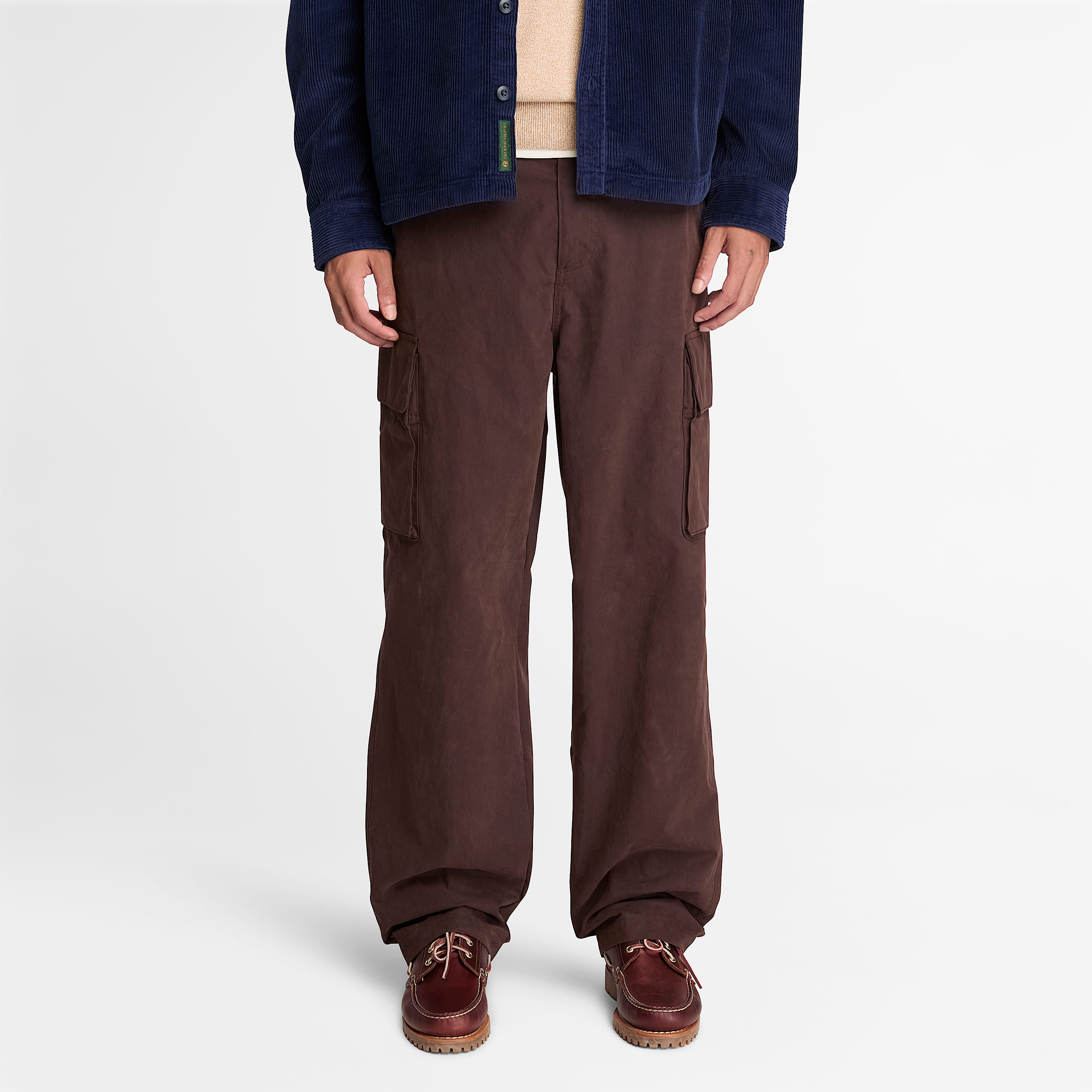 Corduroy Overshirt for Men in Dark Blue TBL Blue ALT1