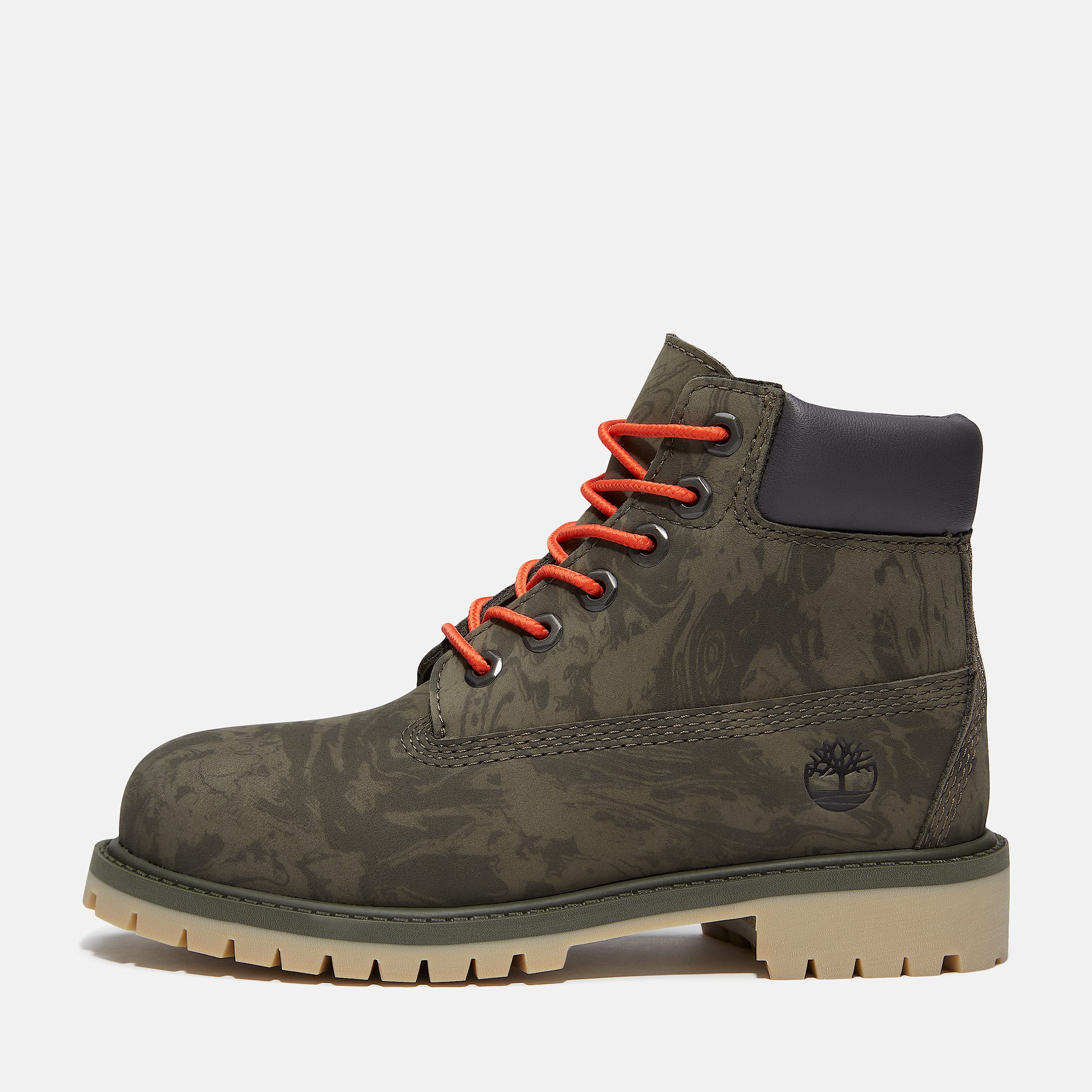 6Inch Boot impermable Premium Timberland pour junior en vert fonc TBL Verte ALT8