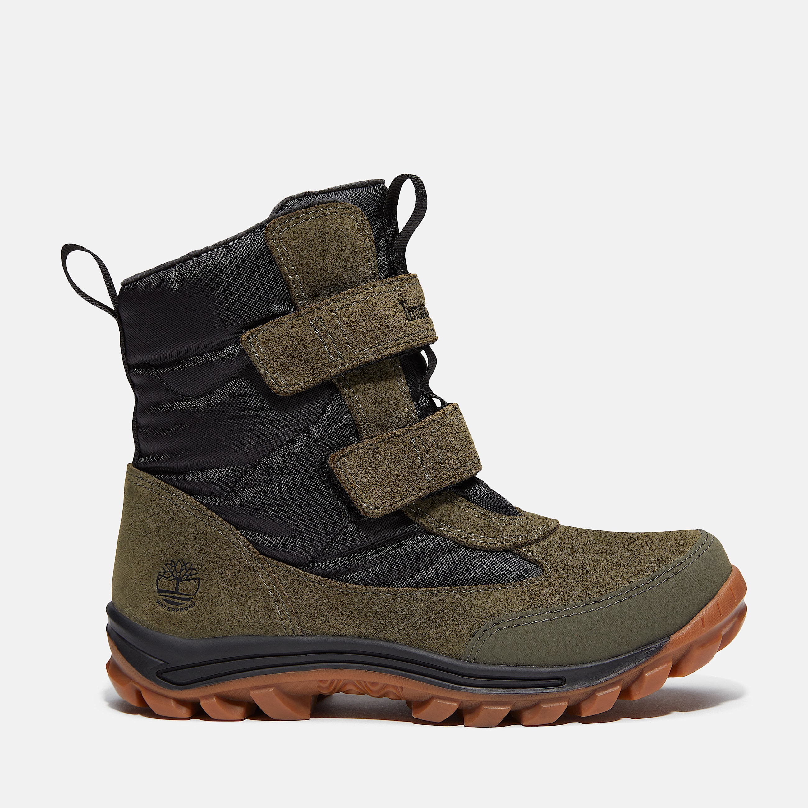 Chillberg Snow Boot mit Klettverschluss fr Kleinkinder in Dunkelgrn TBL Grn HERO