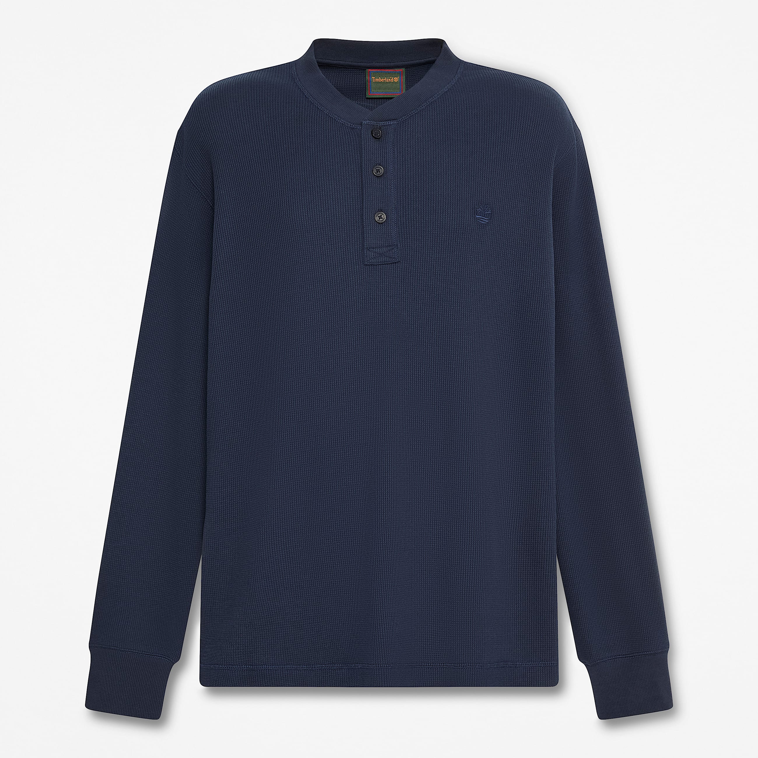 Langrmeliges Wharf River Polohemd mit Waffelstruktur fr Herren in Dunkelblau TBL Blau HERO