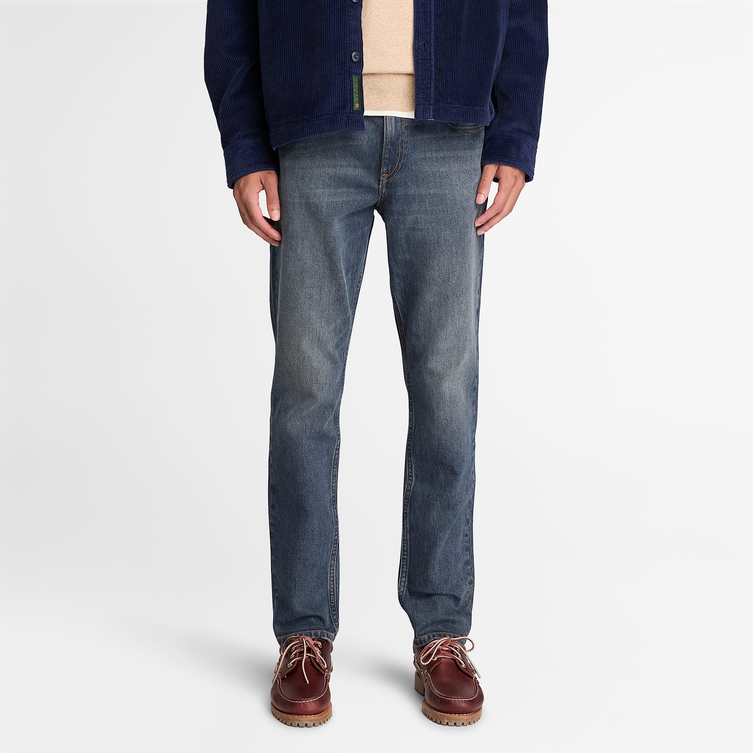 Jean slim pour homme en bleu fonc TBL bleu ALT1