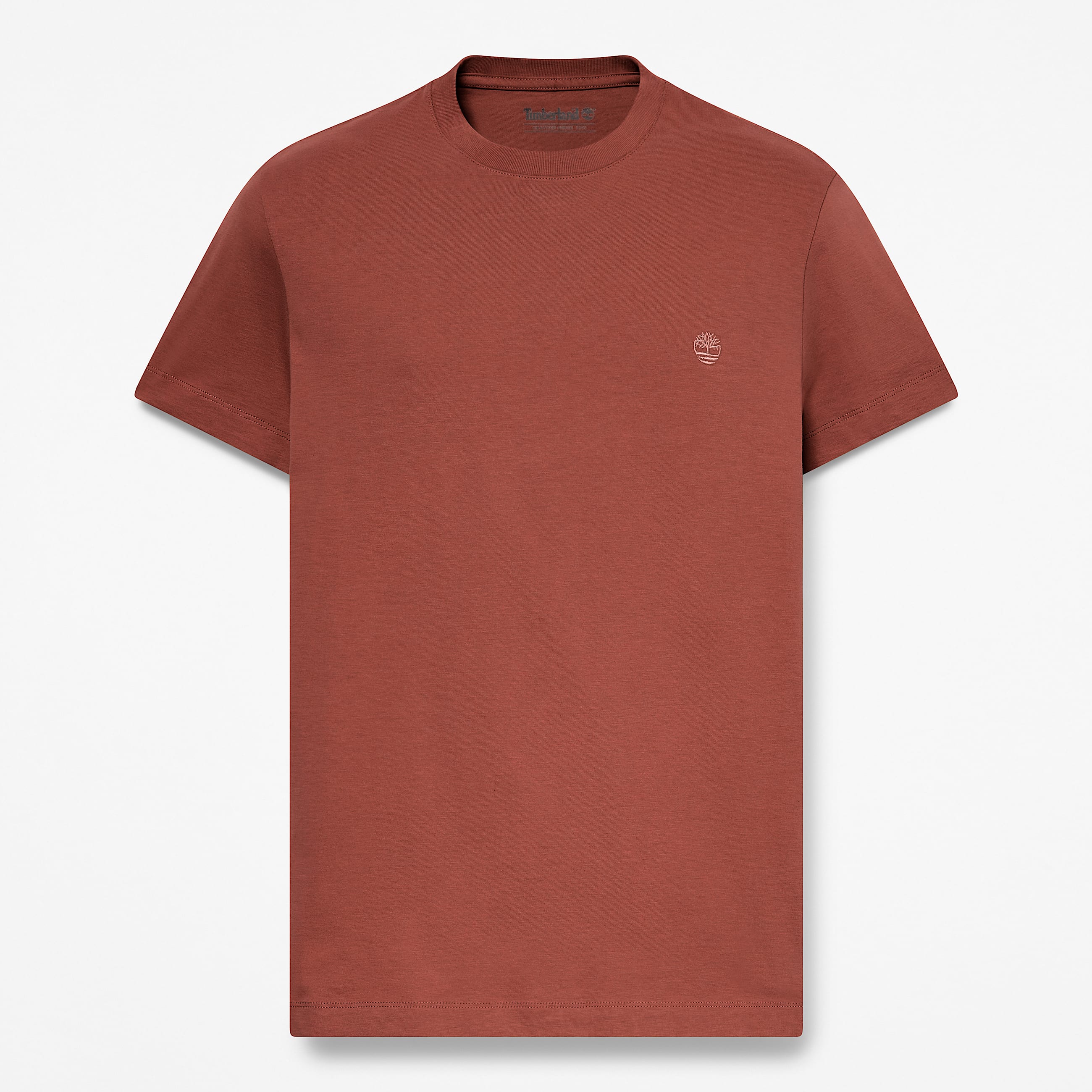 Dunstan River Slim ShortSleeve TShirt for Men in Brown TBL Brown HERO