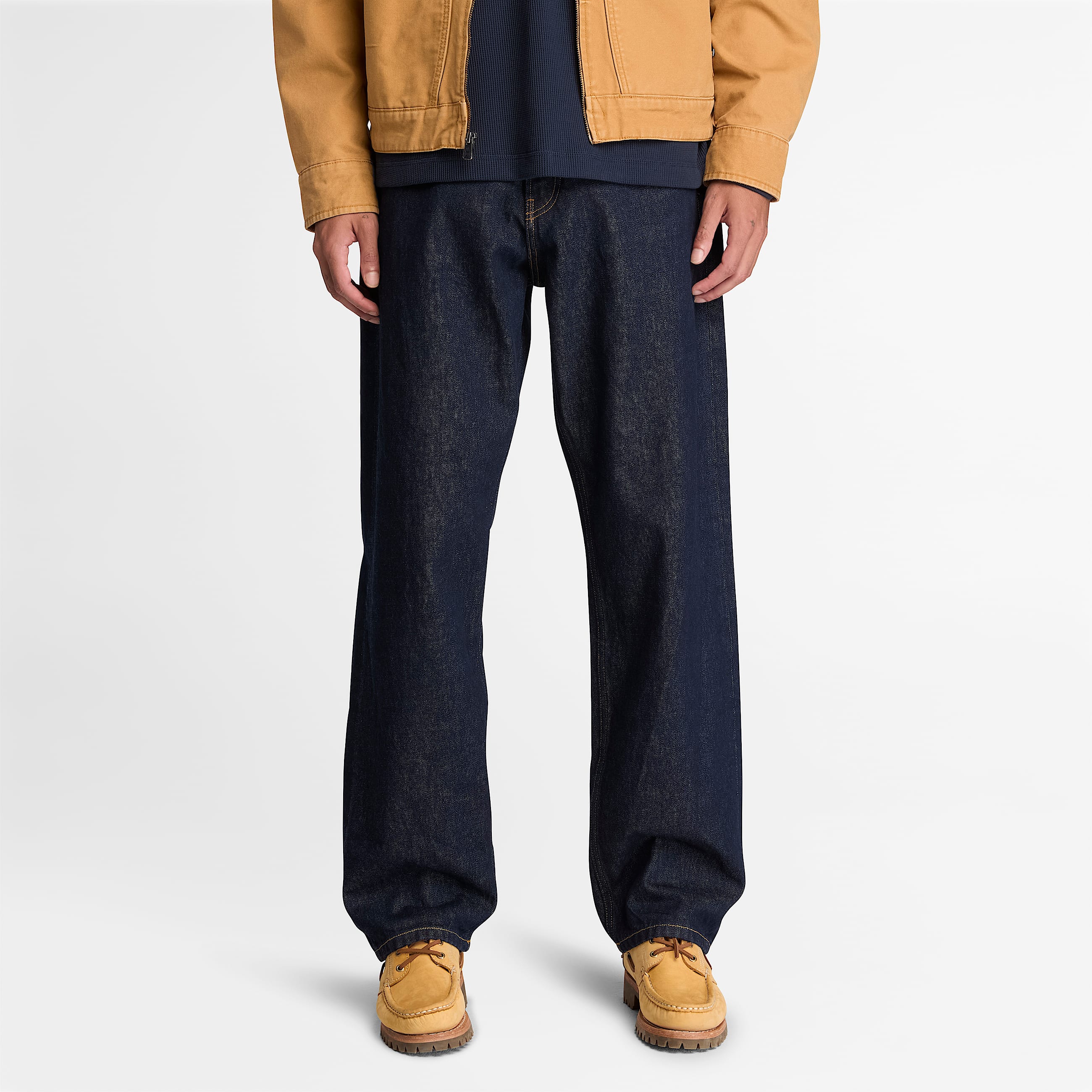 Ttsiddende denimbukser til mnd i mrkebl TBL Bl ALT1