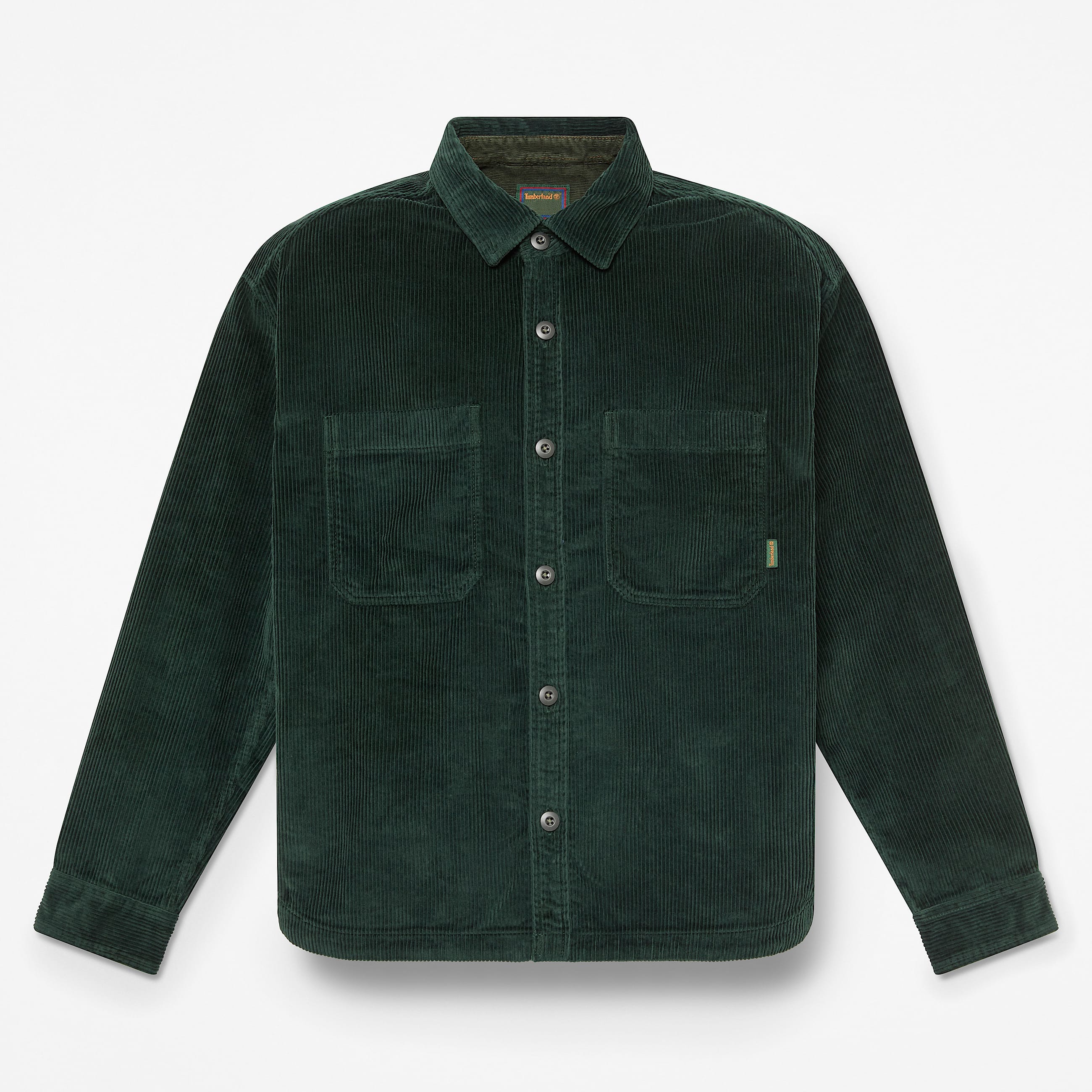 Corduroy Overshirt for Men in Dark Green TBL Green HERO