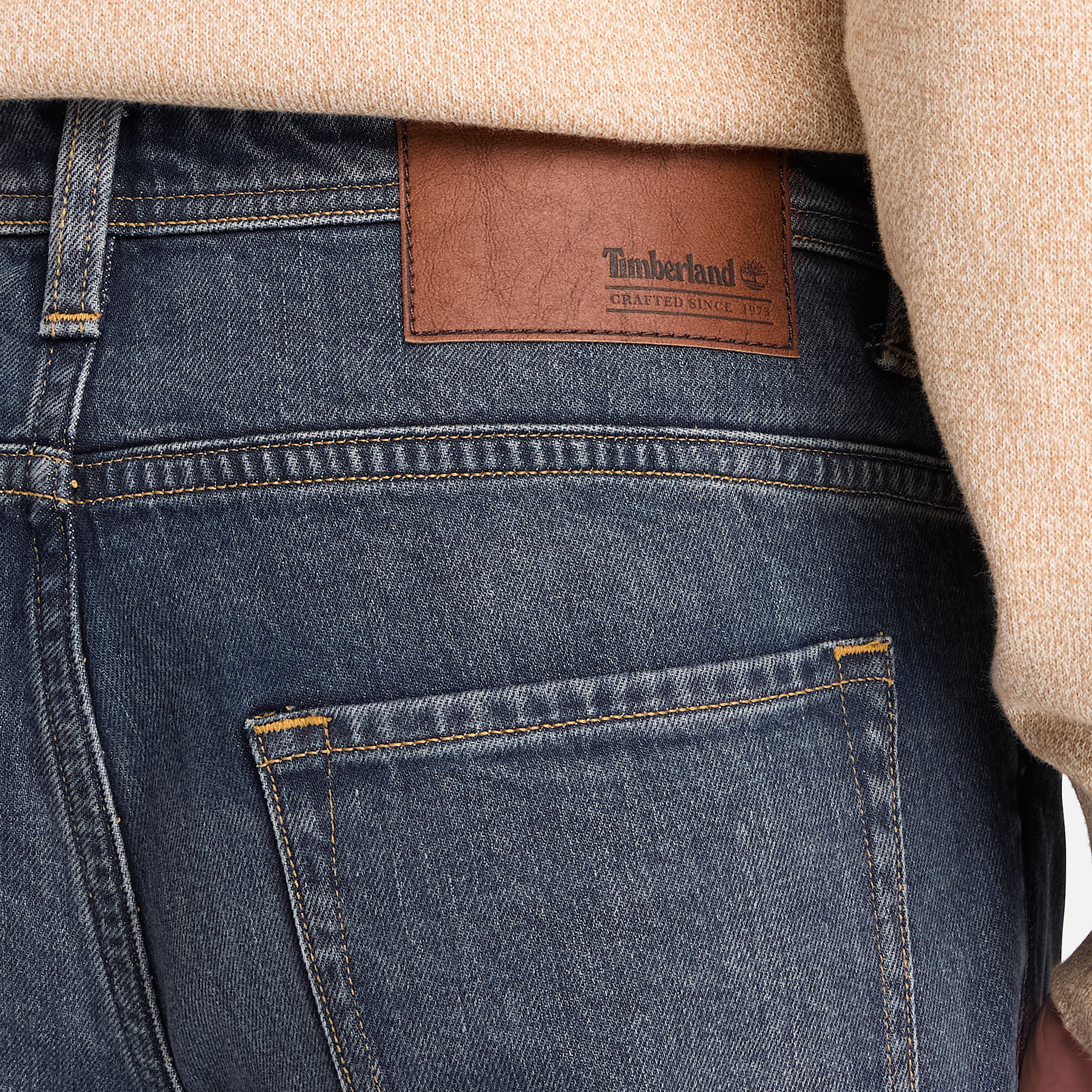 Jean slim pour homme en bleu fonc TBL bleu ALT3