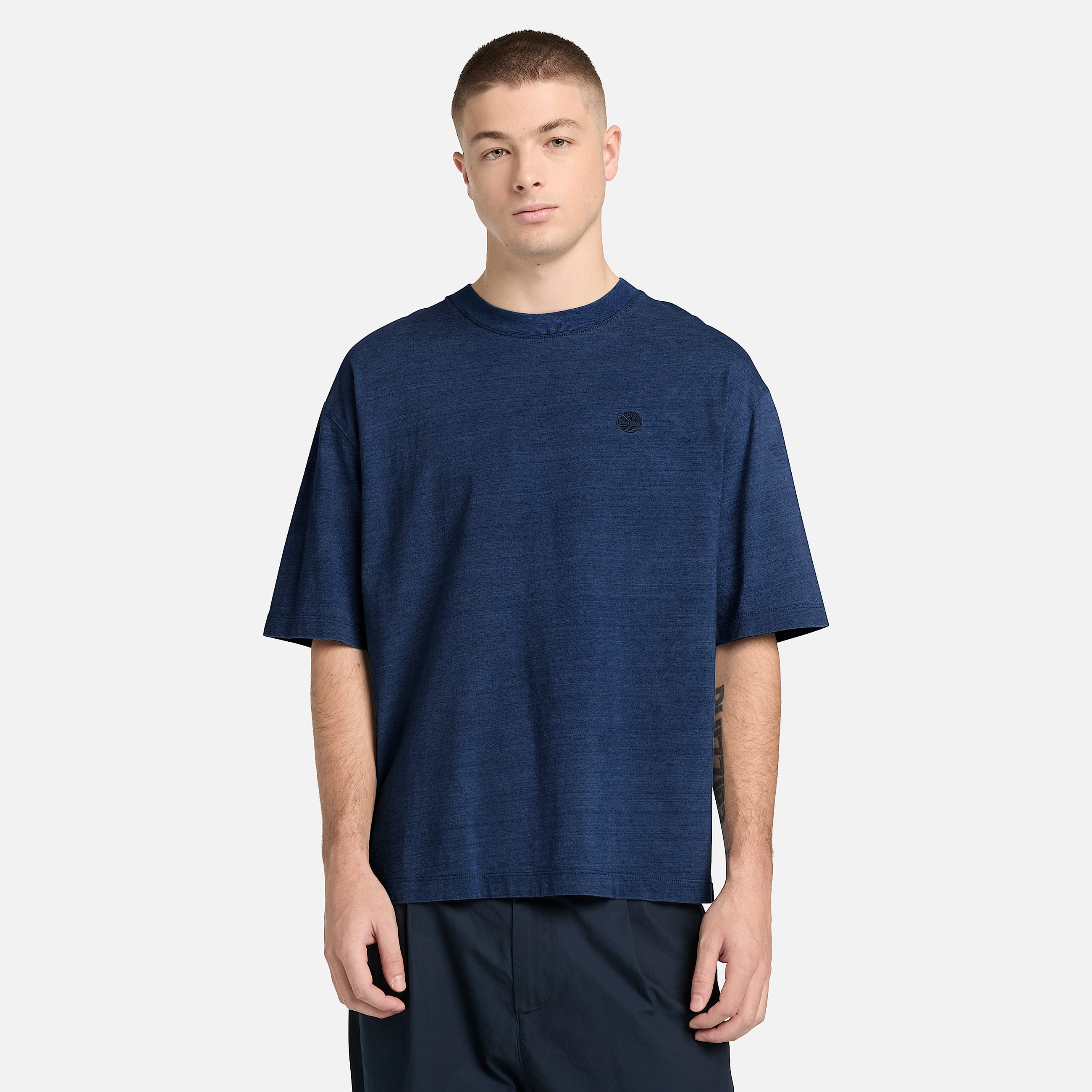Tshirt Indigo pour homme en bleu fonc TBL bleu ALT1