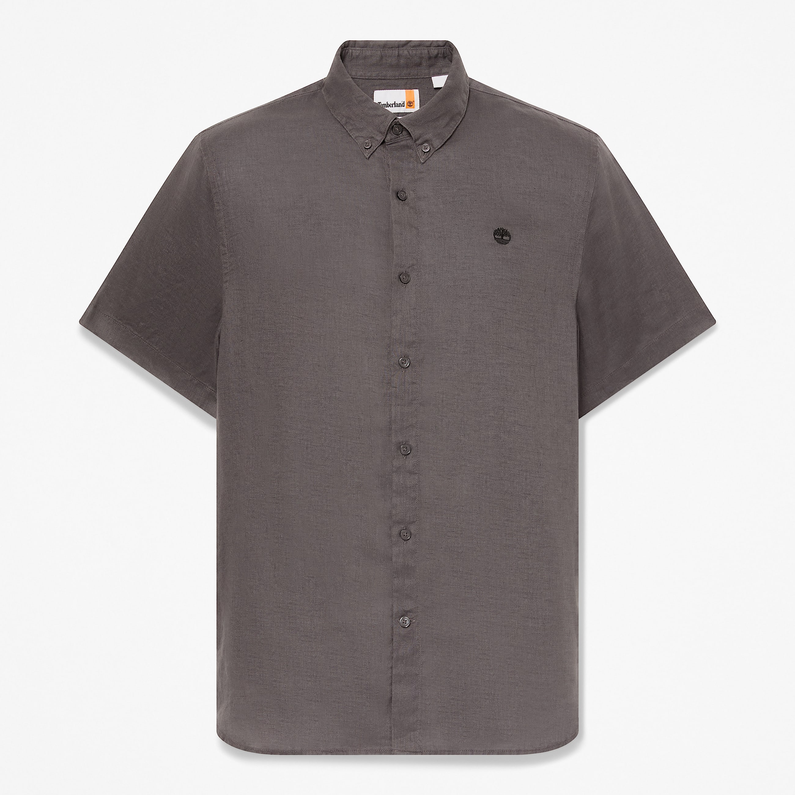Mill Brook Linen ShortSleeve Shirt for Men in Grey TBL Gr HERO