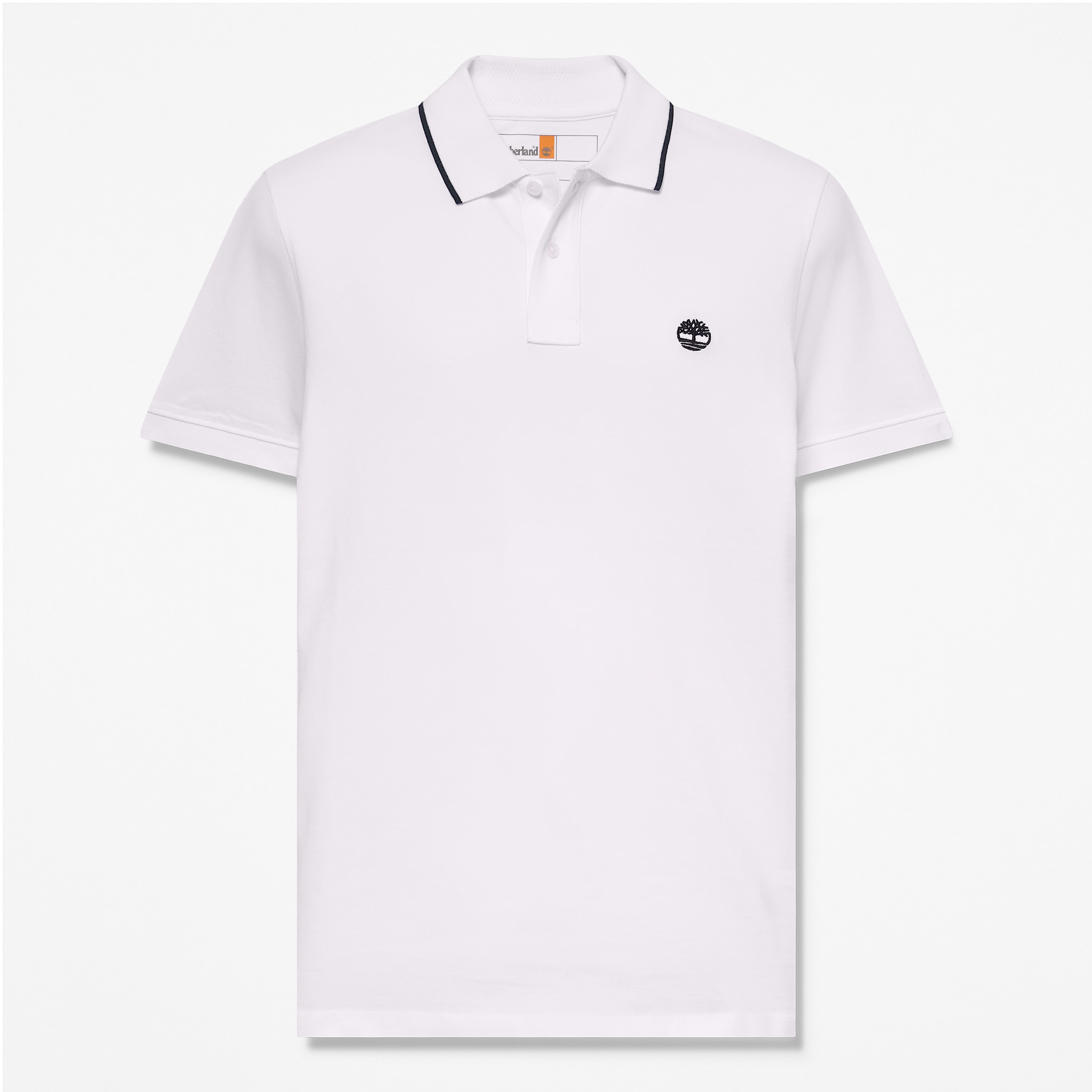 Polo a Maniche Corte con Colletto Stampato Millers River da Uomo in bianco TBL bianco HERO